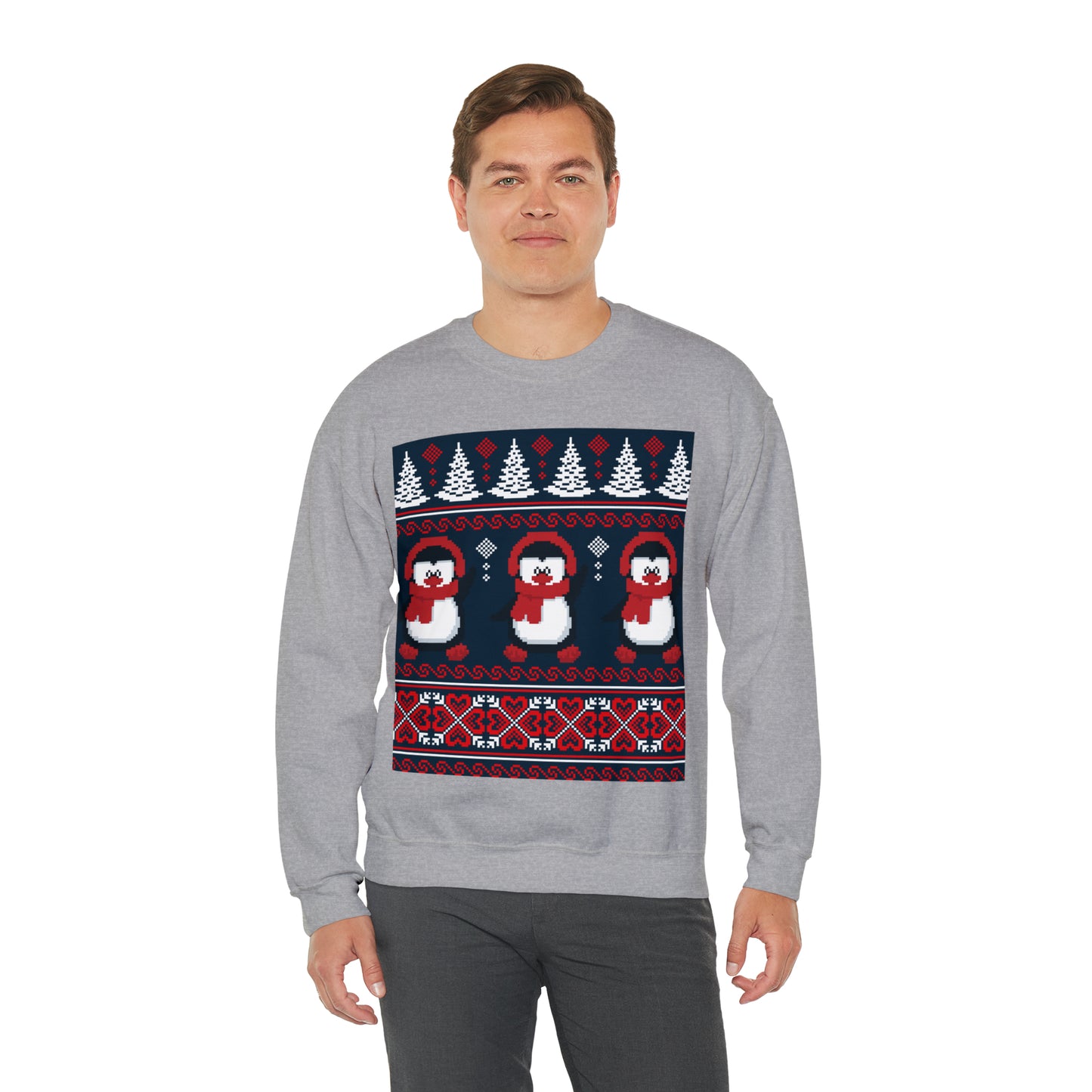 Unisex Heavy Blend™ Crewneck Christmas Ugly Sweatshirt16