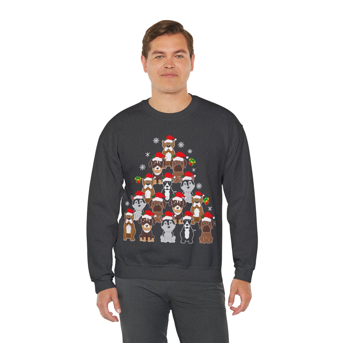 Unisex Heavy Blend™ Crewneck Christmas Ugly Sweatshirt8