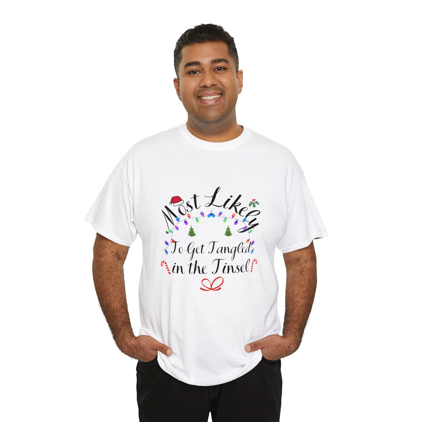 Christmas Ugly Tees Unisex Heavy Cotton Tee in the Tinsel