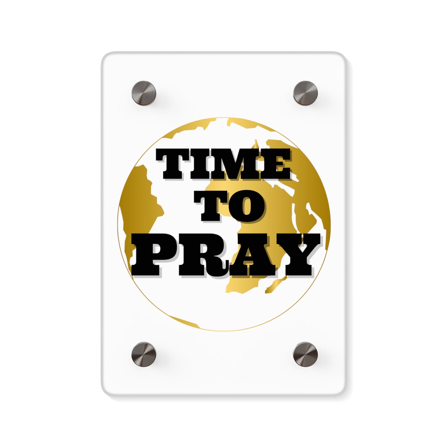 Acrylic Wall Art Panels Time to Pray Design