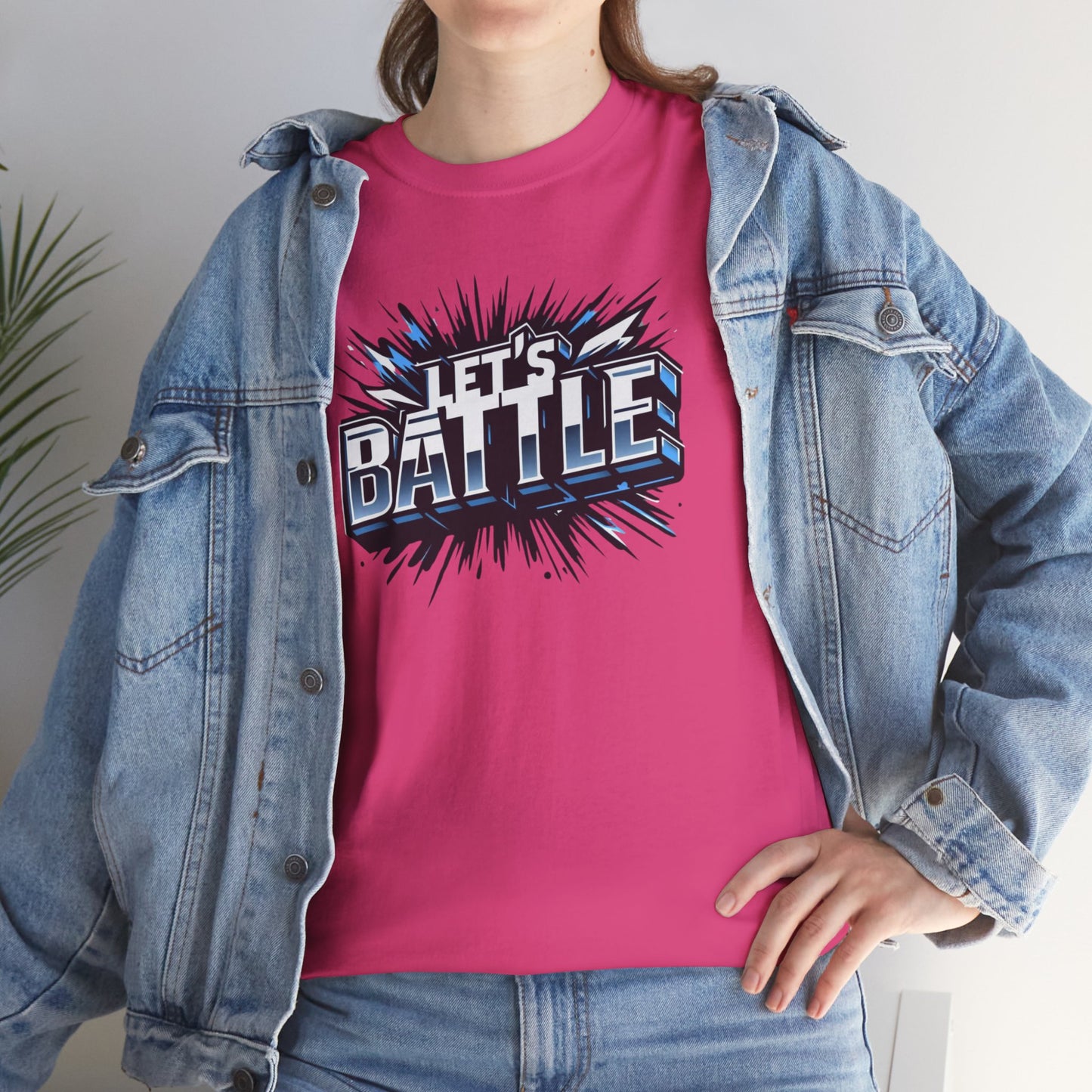 Heavy Cotton Tshirt for Male and Female Lets Battle