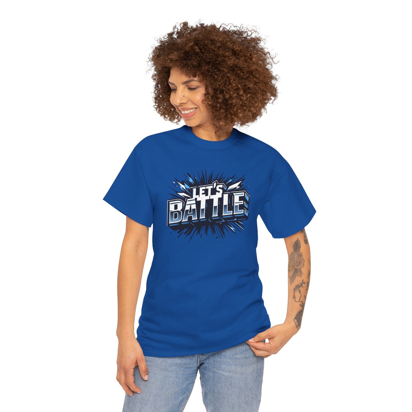 Heavy Cotton Tshirt for Male and Female Lets Battle