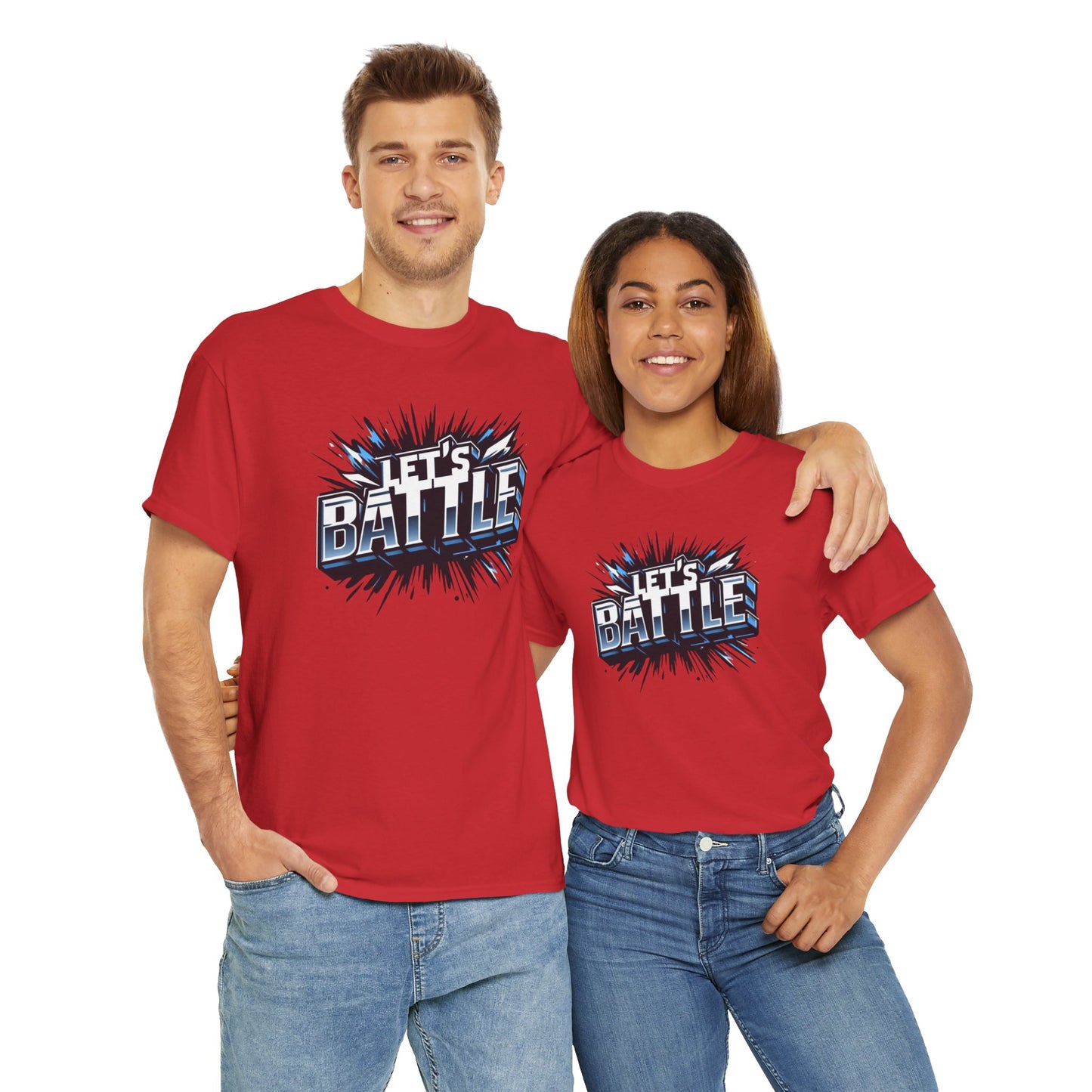 Heavy Cotton Tshirt for Male and Female Lets Battle