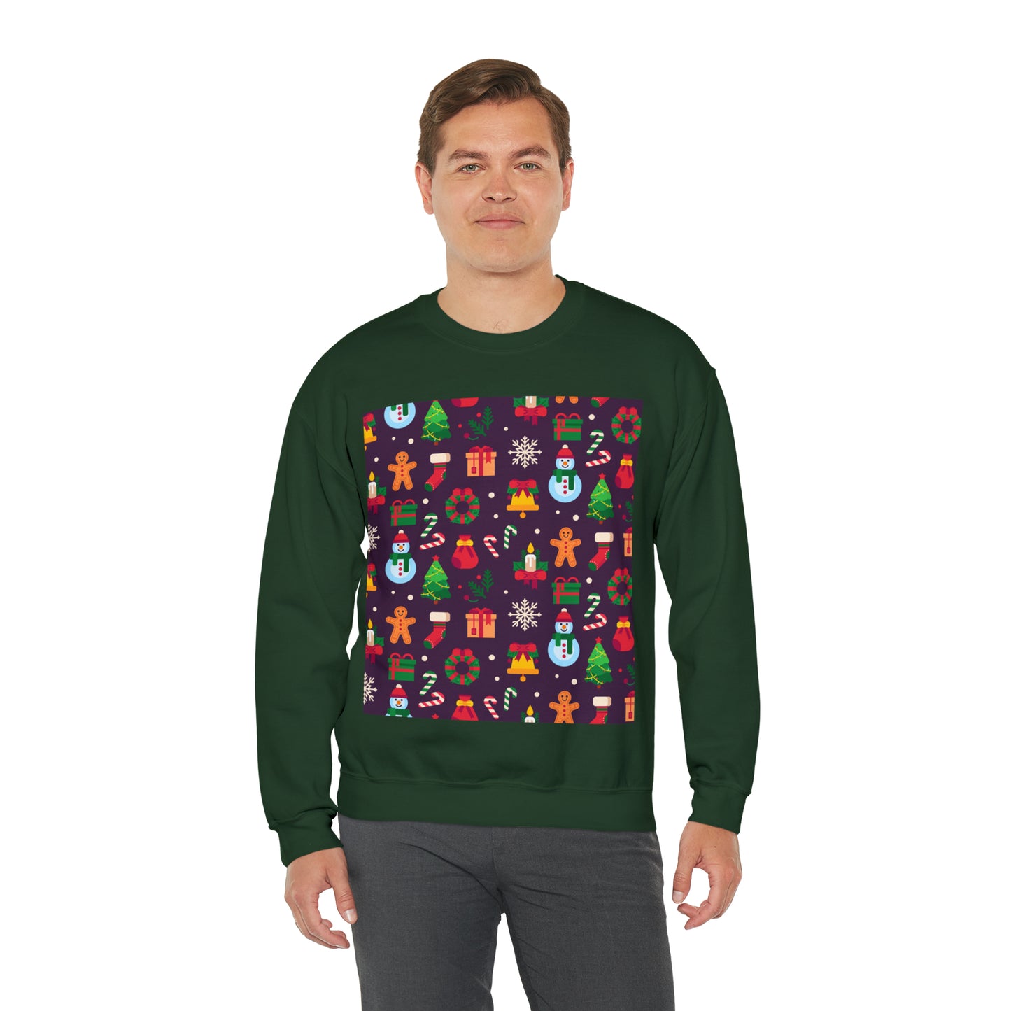 Unisex Heavy Blend™ Crewneck Christmas Ugly Sweatshirt10