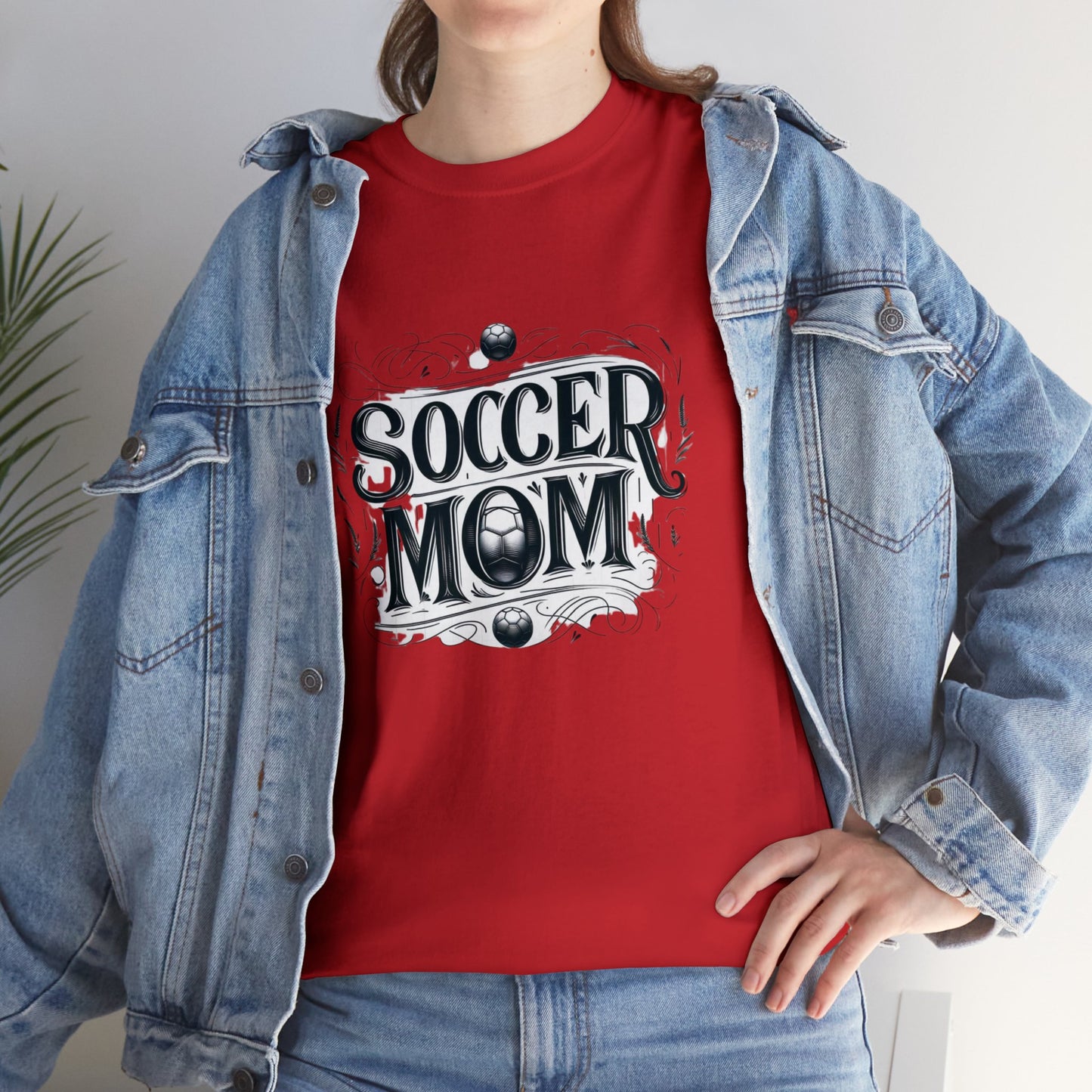 Soccer Mom Black Design Unisex Heavy Cotton Tee