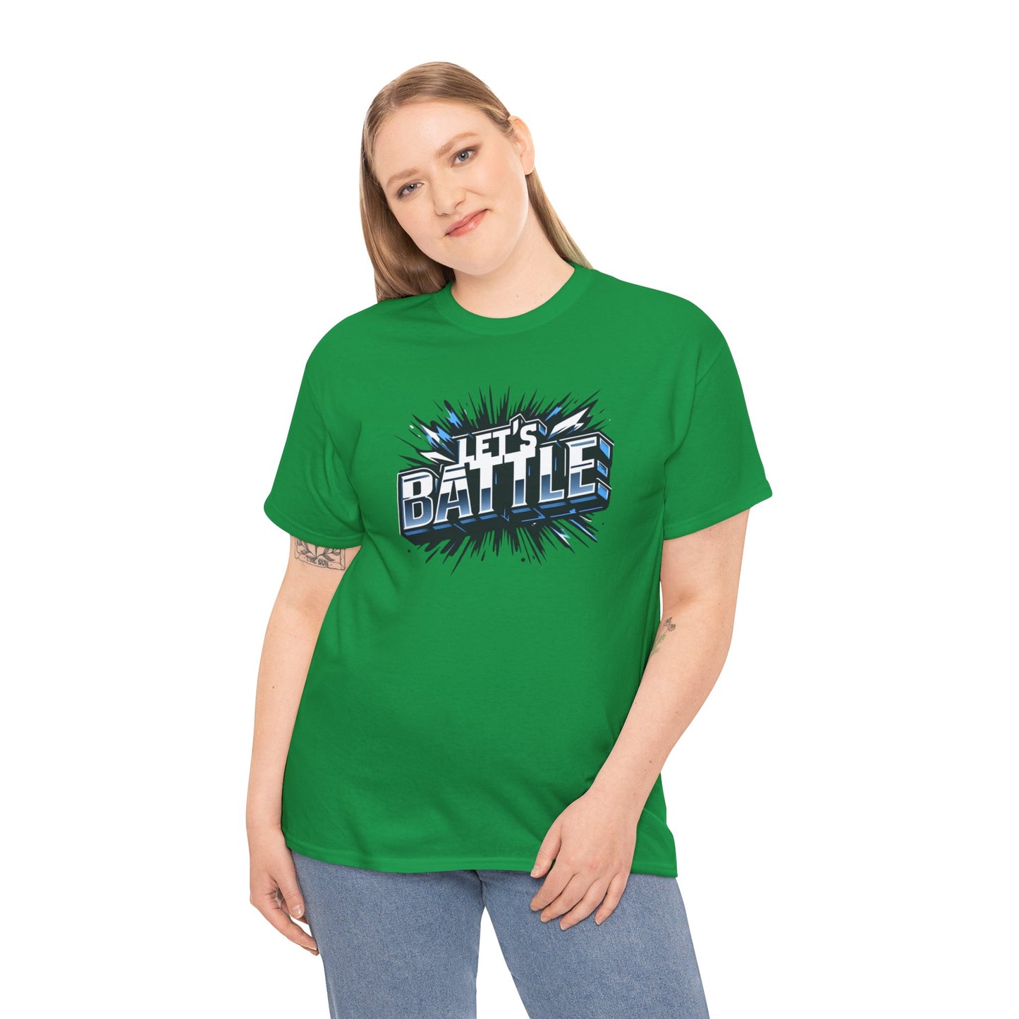 Heavy Cotton Tshirt for Male and Female Lets Battle