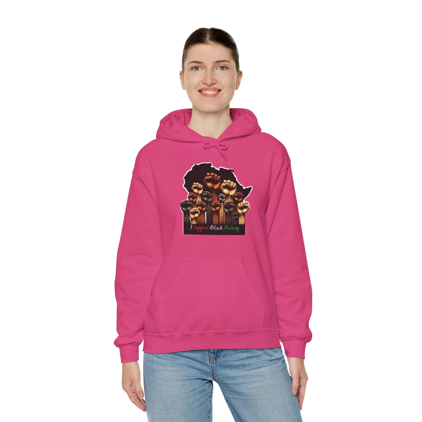 Black History Month I Support Black History Hooded Sweatshirt