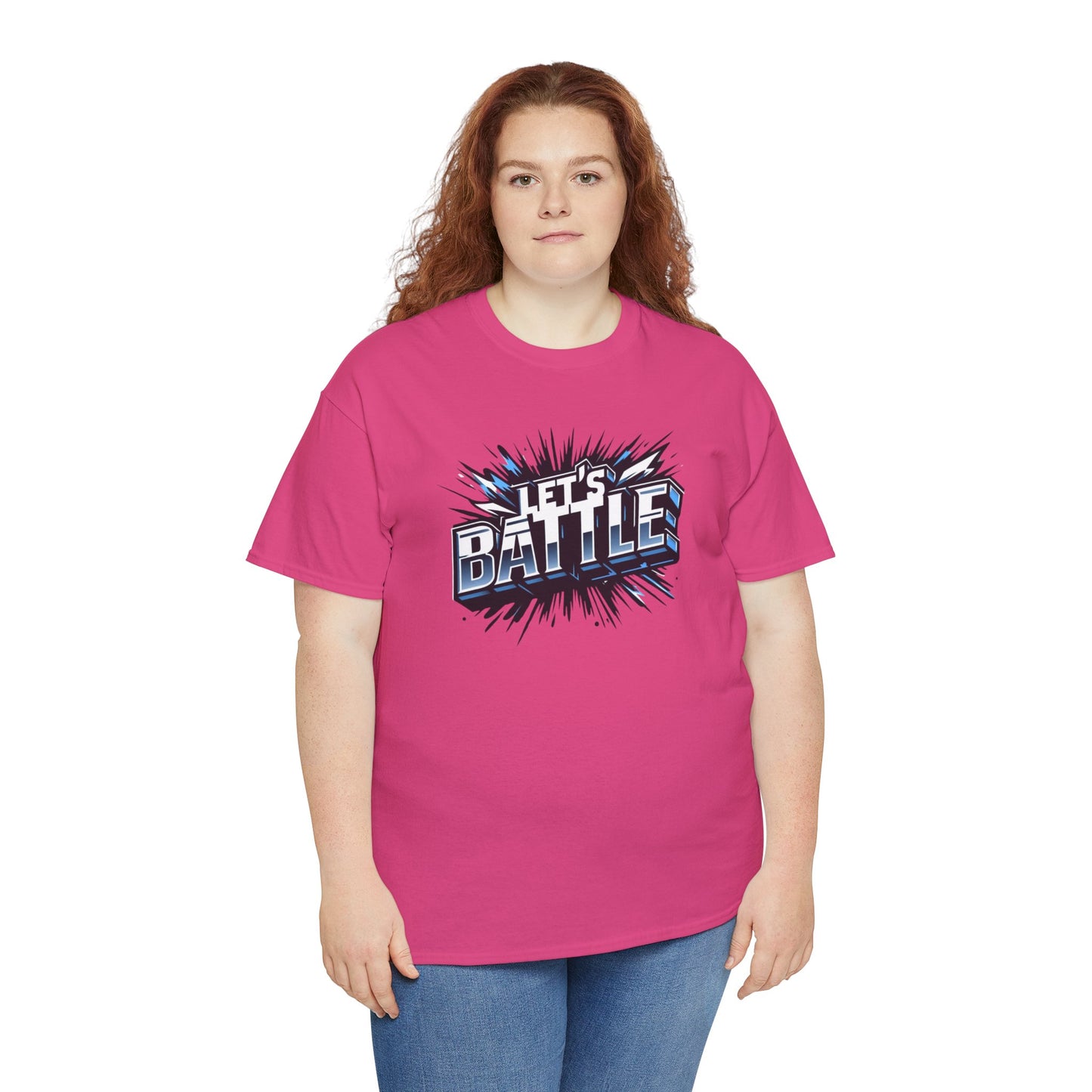 Heavy Cotton Tshirt for Male and Female Lets Battle