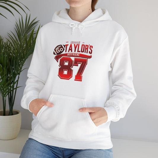 Go Taylor's Boyfriend Hoodie Unisex Heavy Blend Taylor Swift and Travis Kelce