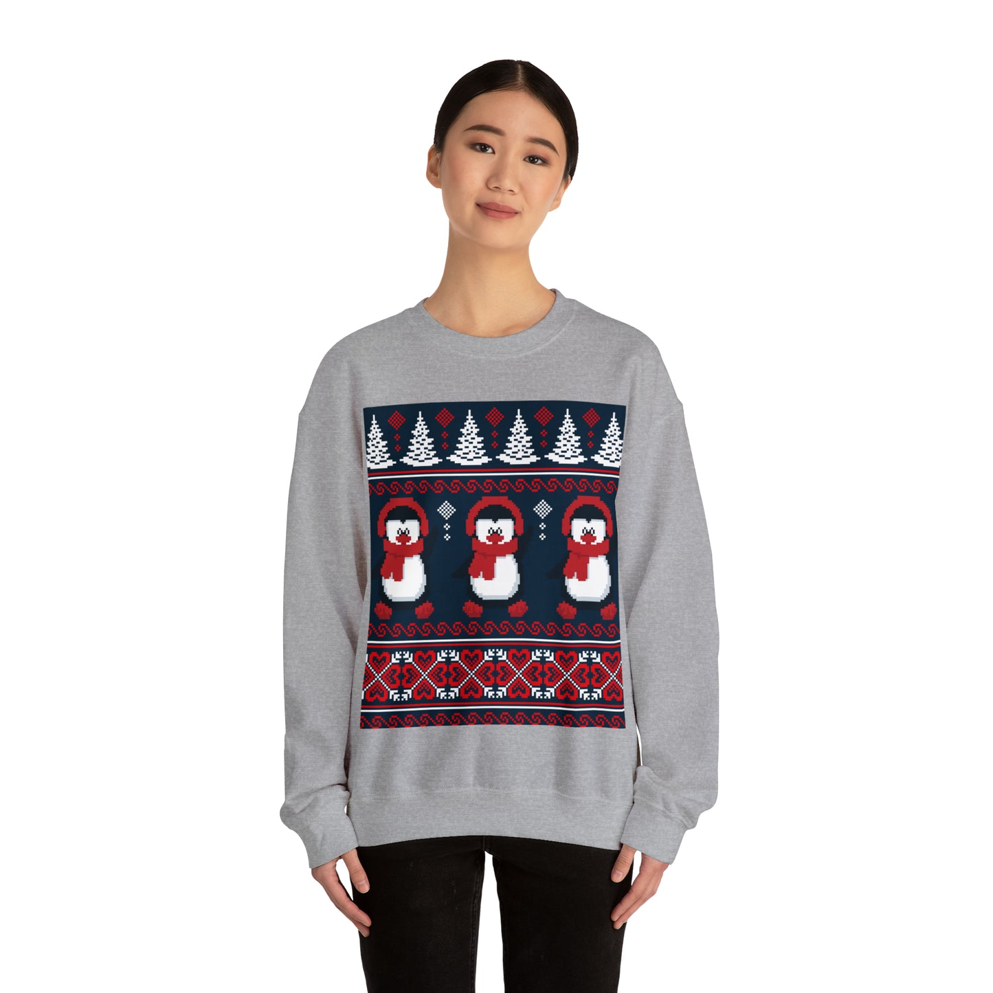 Unisex Heavy Blend™ Crewneck Christmas Ugly Sweatshirt16