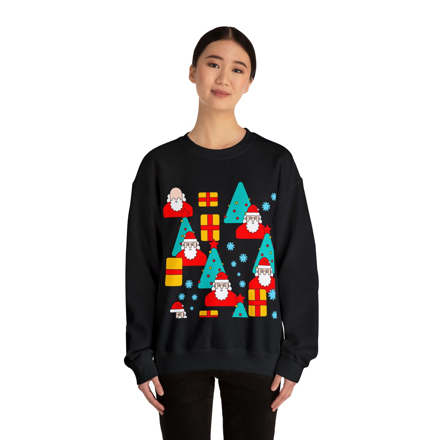 Unisex Heavy Blend™ Crewneck Christmas Ugly Sweatshirt20