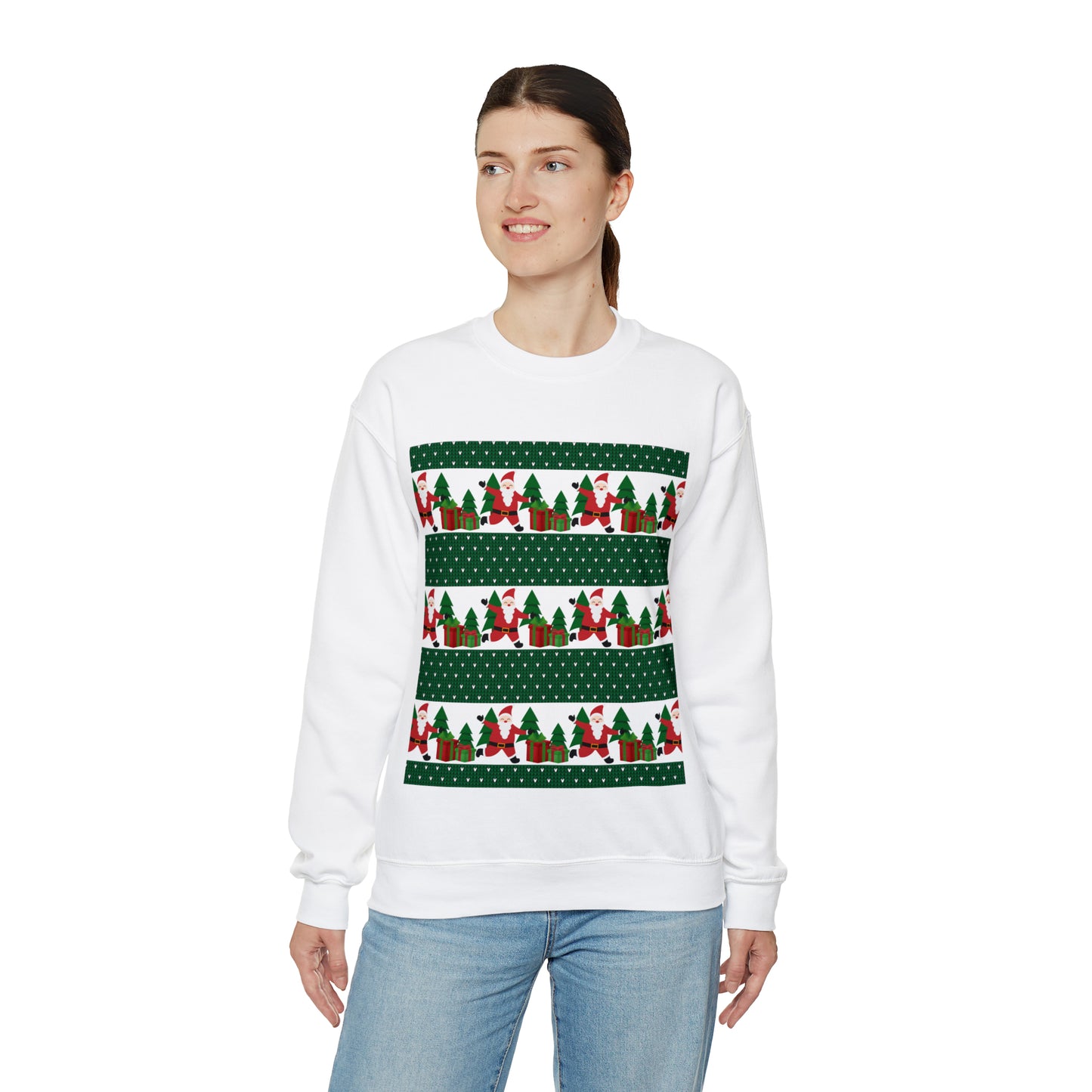 Unisex Heavy Blend™ Crewneck Christmas Ugly Sweatshirt21