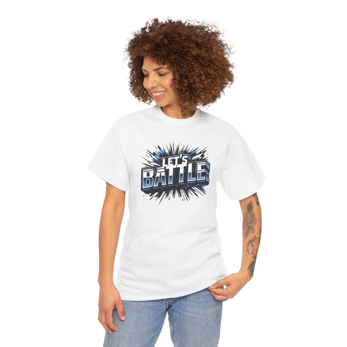 Heavy Cotton Tshirt for Male and Female Lets Battle