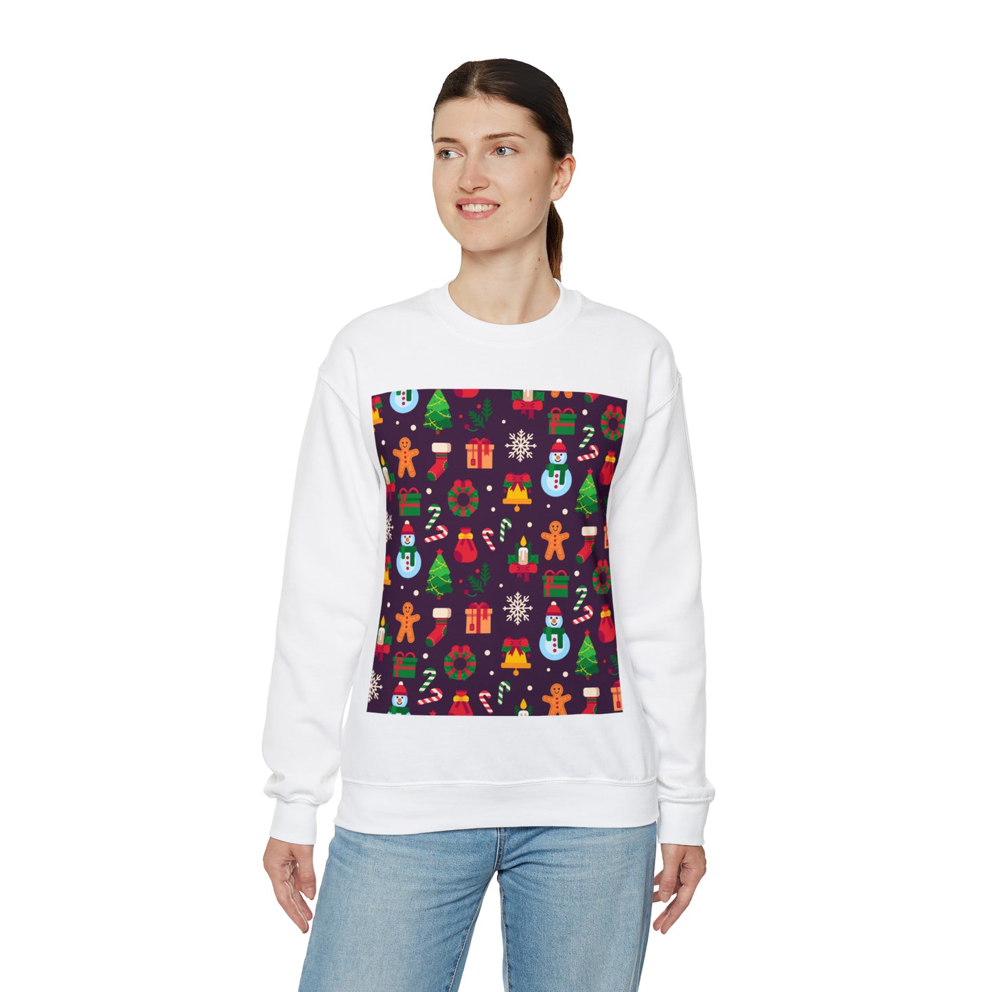 Unisex Heavy Blend™ Crewneck Christmas Ugly Sweatshirt10