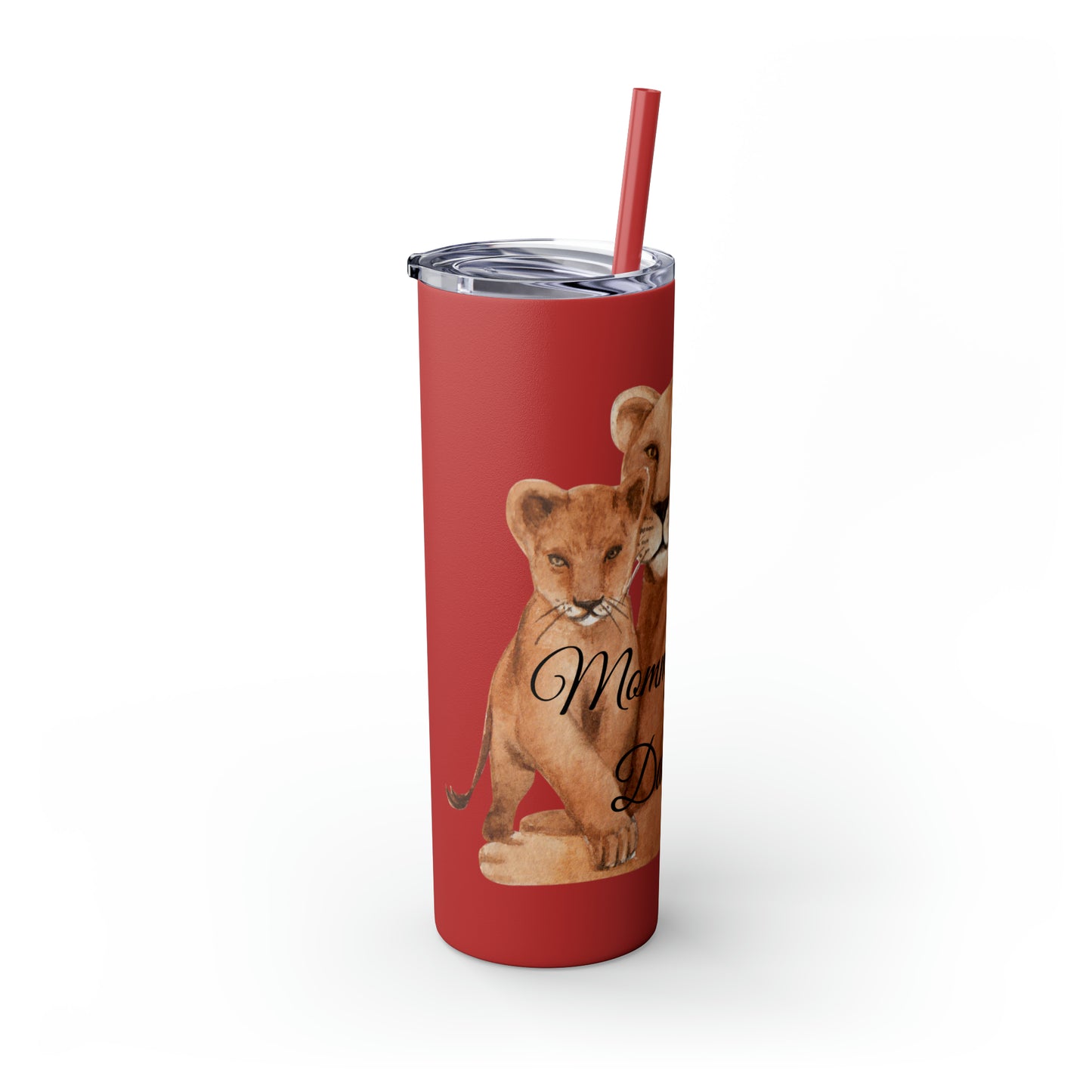 Skinny Tumbler with Straw 20oz - Lion