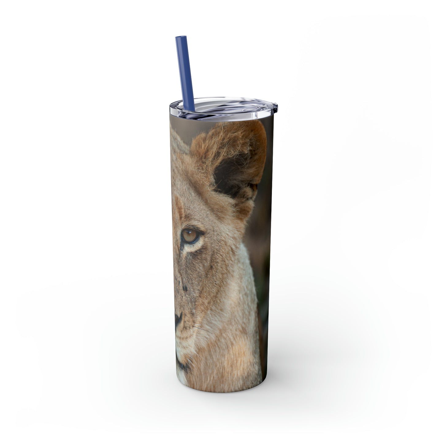 Skinny Tumbler with Straw Male Lion Edition, 20oz