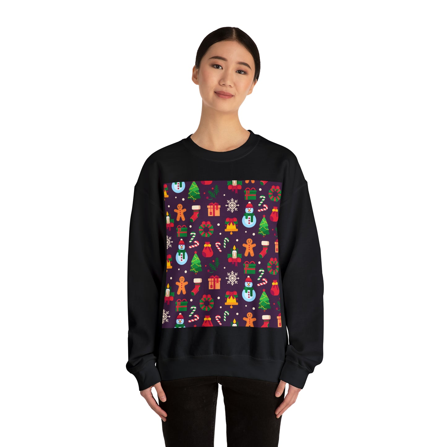 Unisex Heavy Blend™ Crewneck Christmas Ugly Sweatshirt10