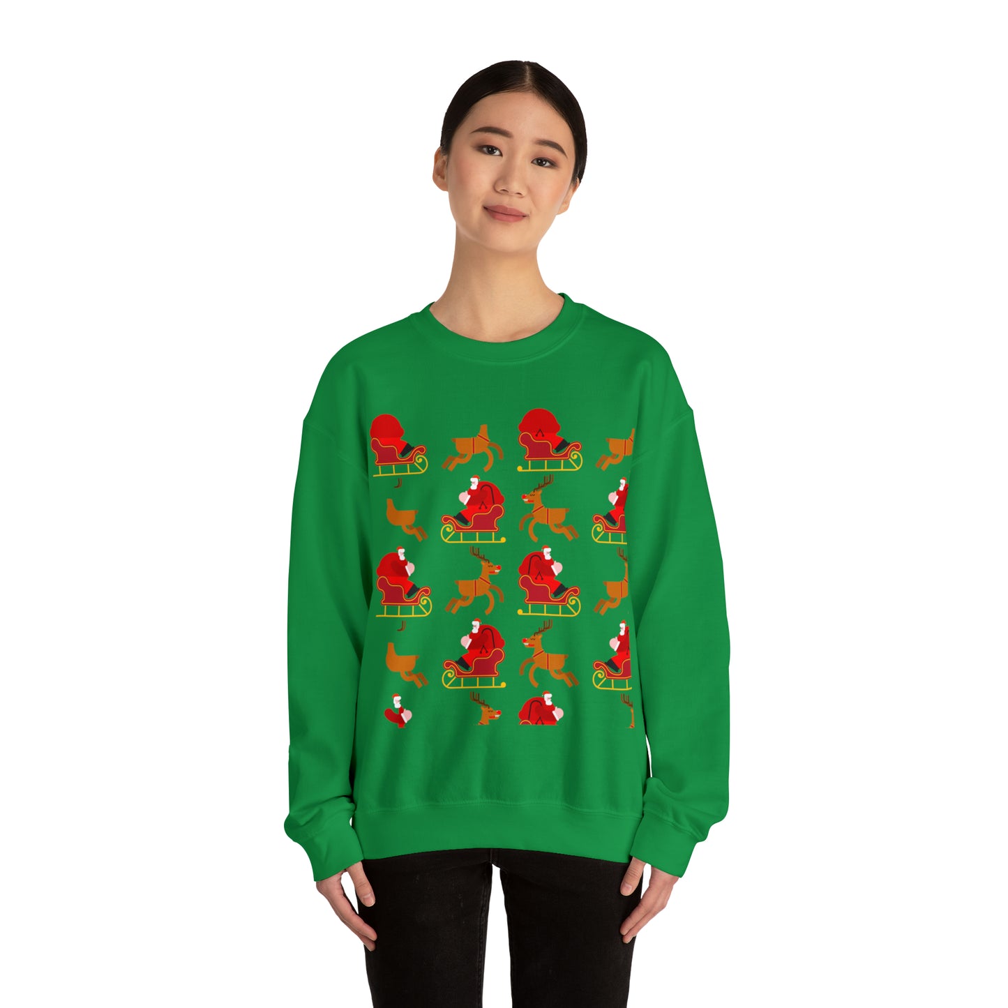 Unisex Heavy Blend™ Crewneck Christmas Ugly Sweatshirt23