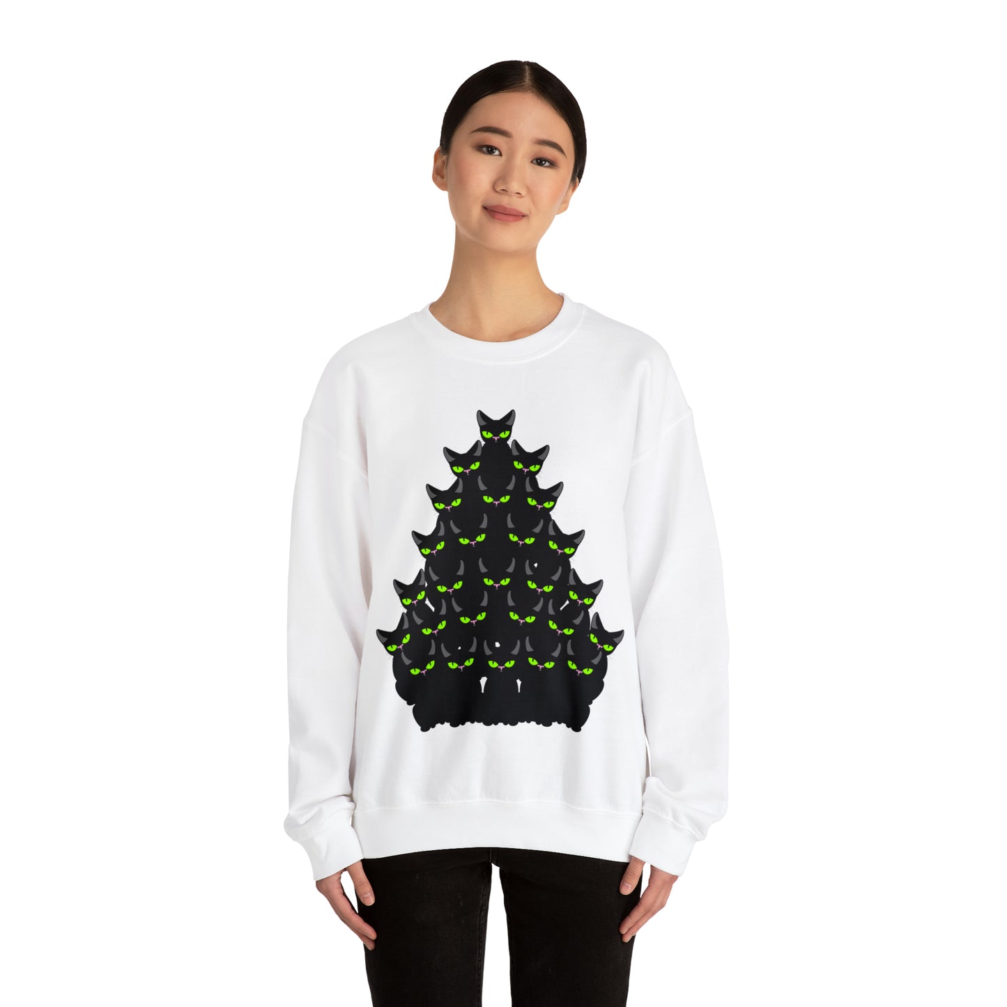 Unisex Heavy Blend™ Crewneck Christmas Ugly Sweatshirt13