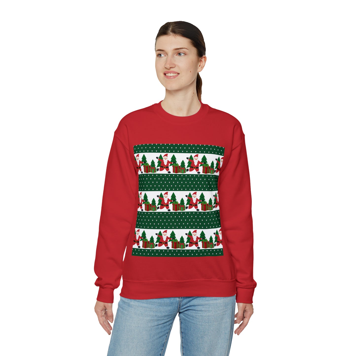 Unisex Heavy Blend™ Crewneck Christmas Ugly Sweatshirt21