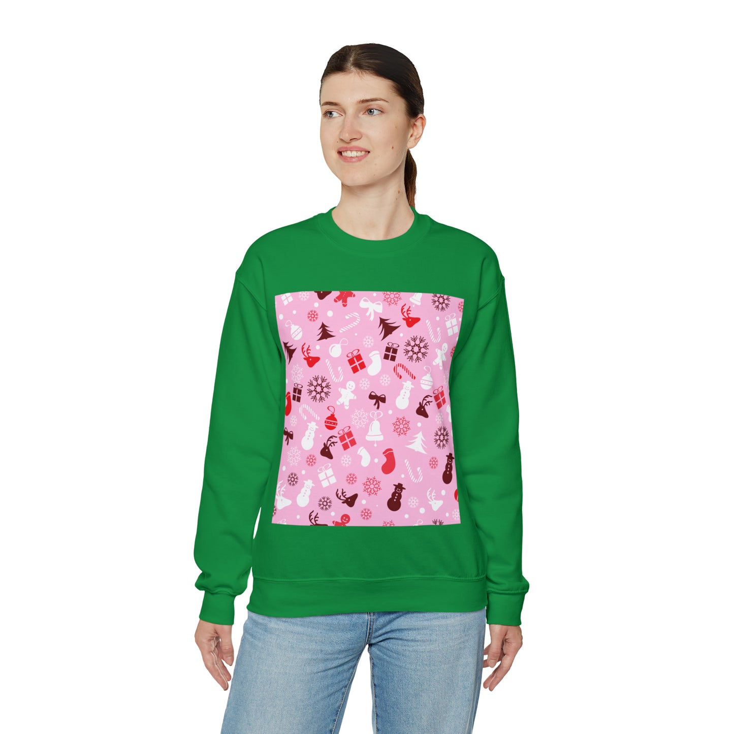 Unisex Heavy Blend™ Crewneck Christmas Ugly Sweatshirt19