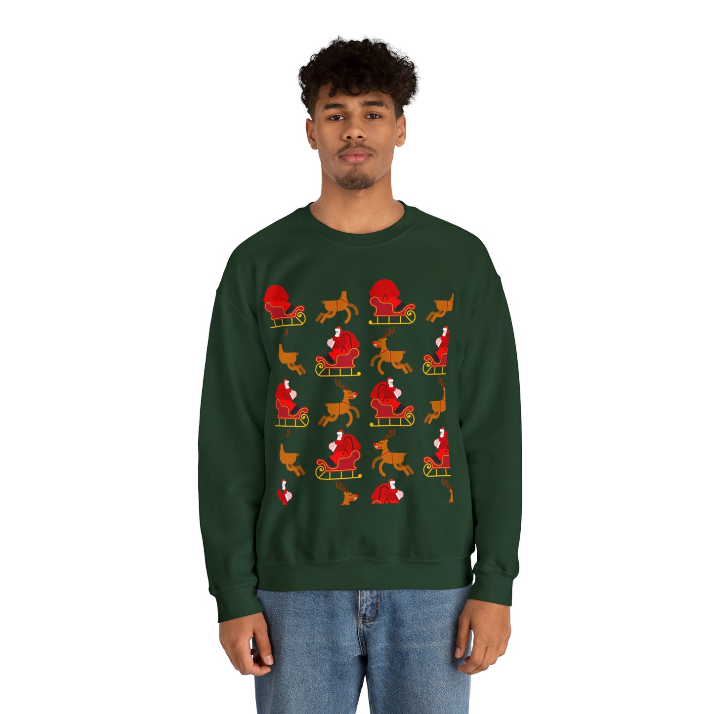 Unisex Heavy Blend™ Crewneck Christmas Ugly Sweatshirt23