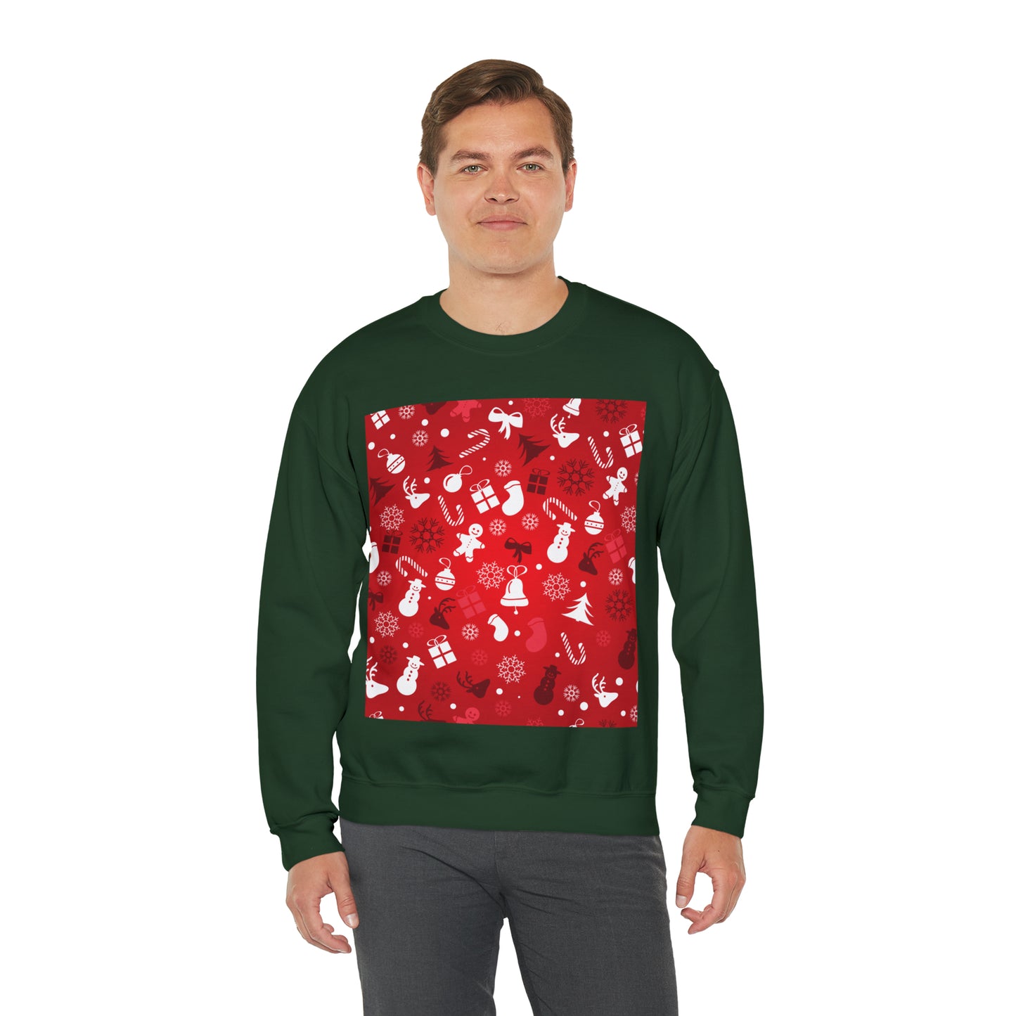 Unisex Heavy Blend™ Crewneck Christmas Ugly Sweatshirt4