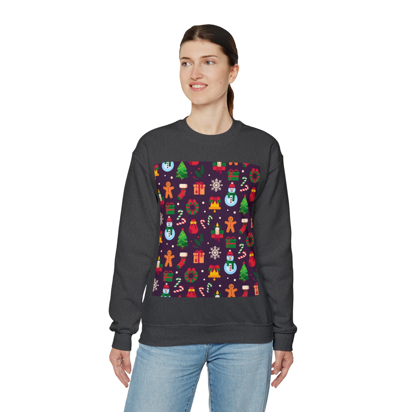 Unisex Heavy Blend™ Crewneck Christmas Ugly Sweatshirt10