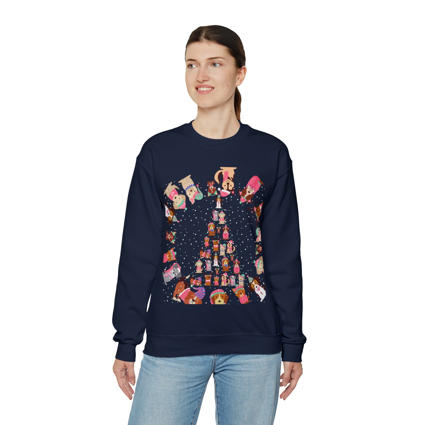 Unisex Heavy Blend™ Crewneck Christmas Ugly Sweatshirt6