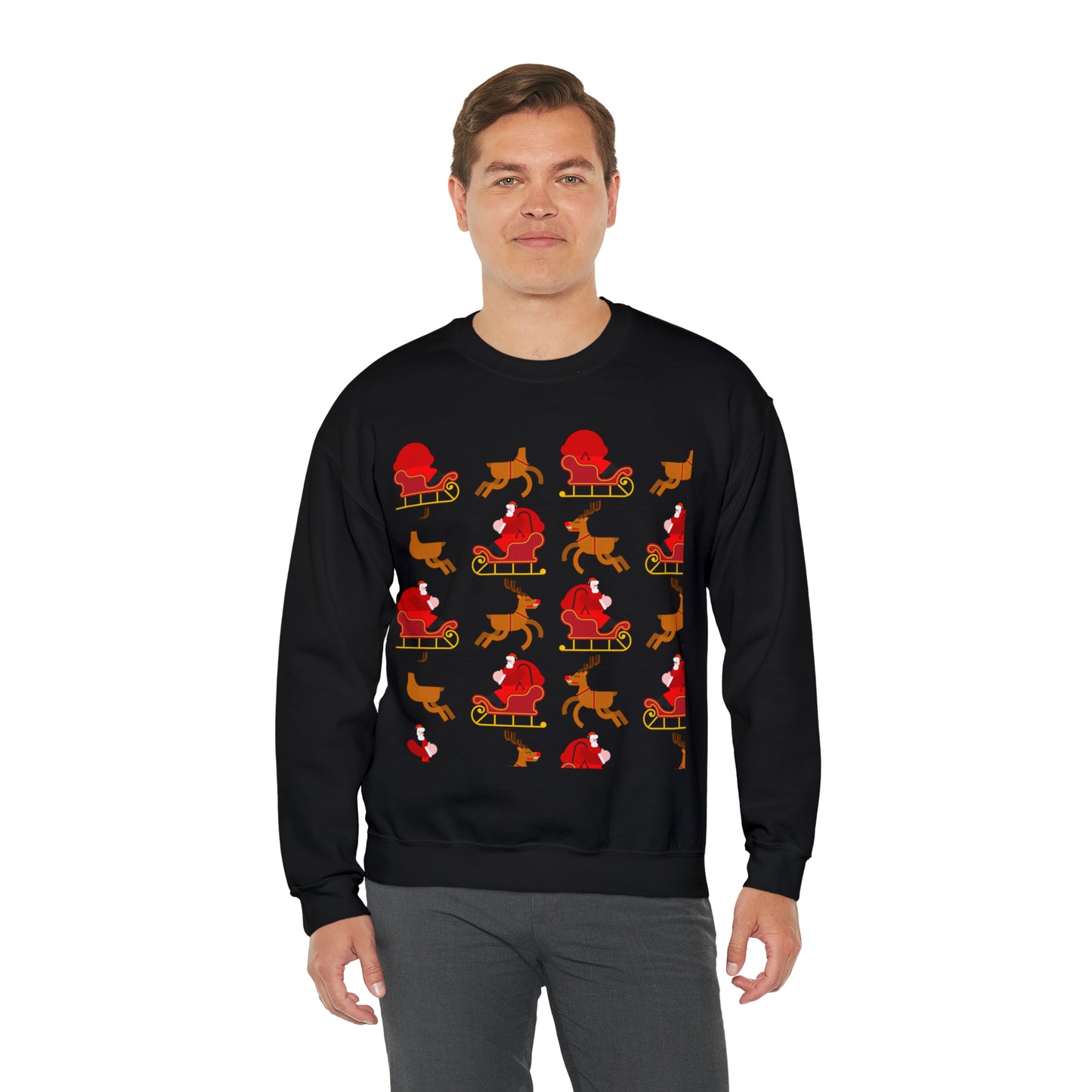 Unisex Heavy Blend™ Crewneck Christmas Ugly Sweatshirt23