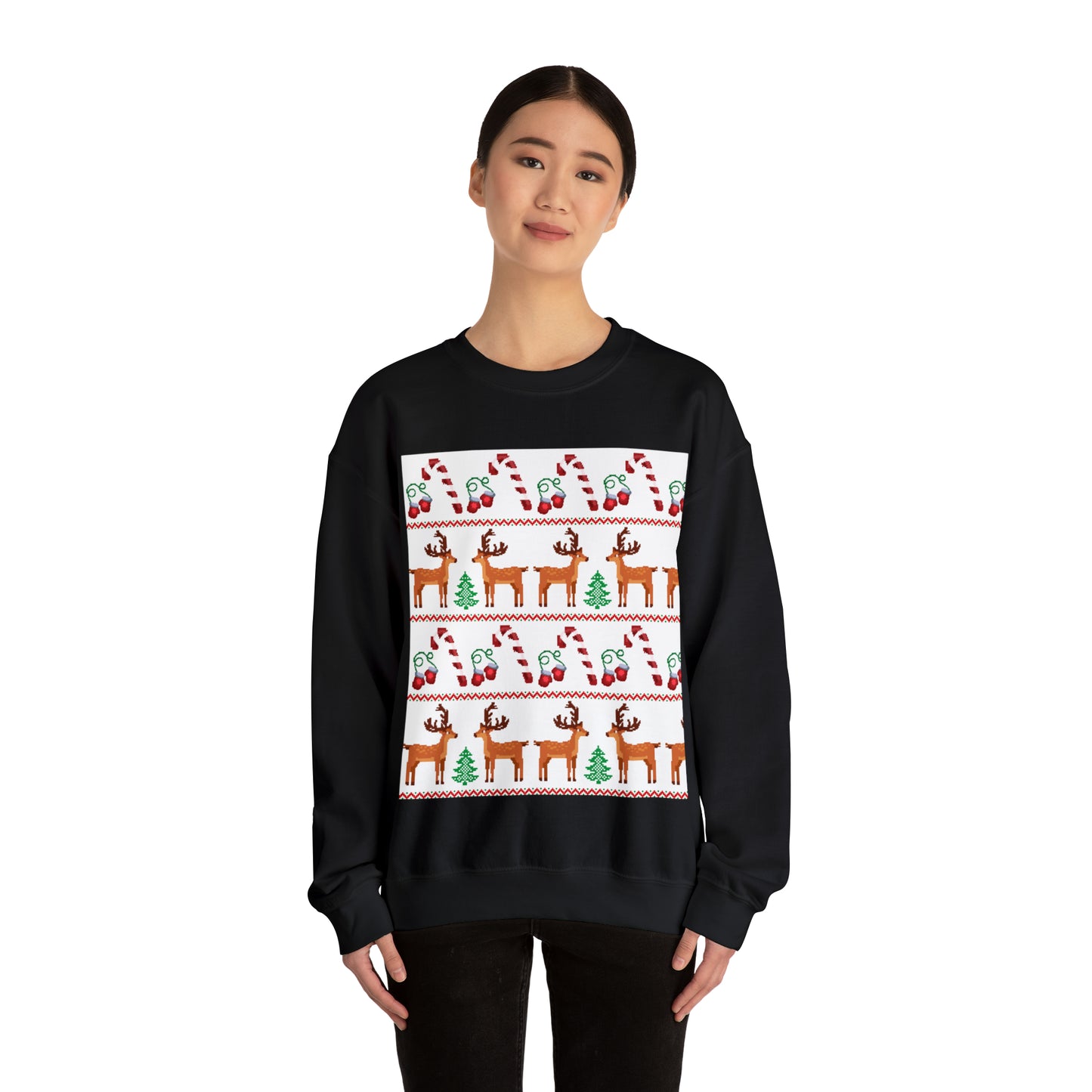 Unisex Heavy Blend™ Crewneck Christmas Ugly Sweatshirt24