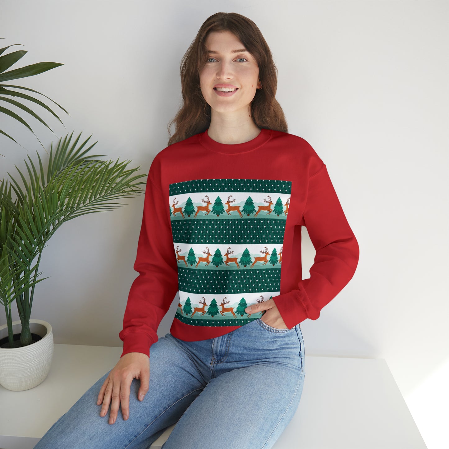 Unisex Heavy Blend™ Crewneck Christmas Ugly Sweatshirt3