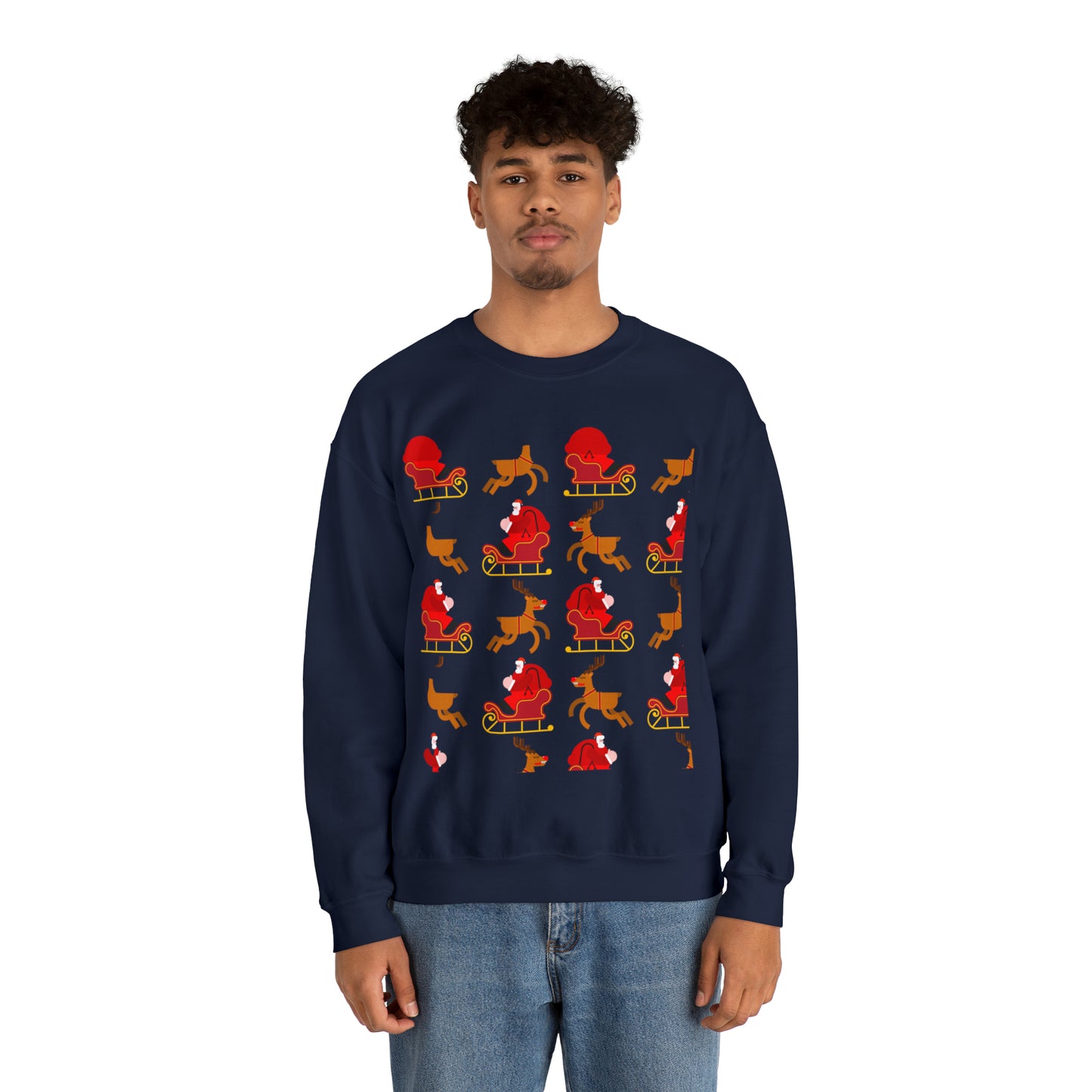 Unisex Heavy Blend™ Crewneck Christmas Ugly Sweatshirt23