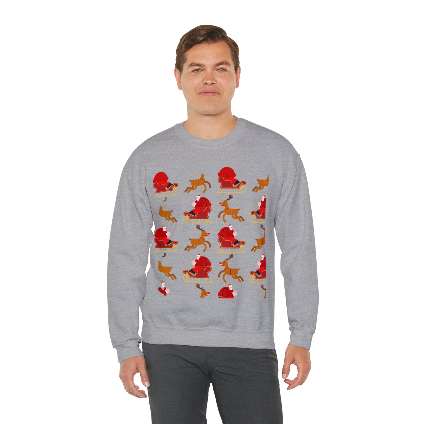 Unisex Heavy Blend™ Crewneck Christmas Ugly Sweatshirt23