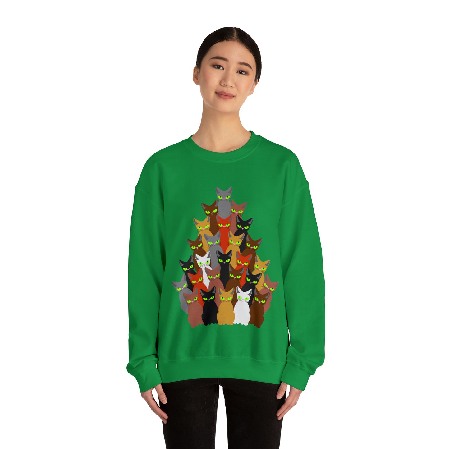 Unisex Heavy Blend™ Crewneck Christmas Ugly Sweatshirt12