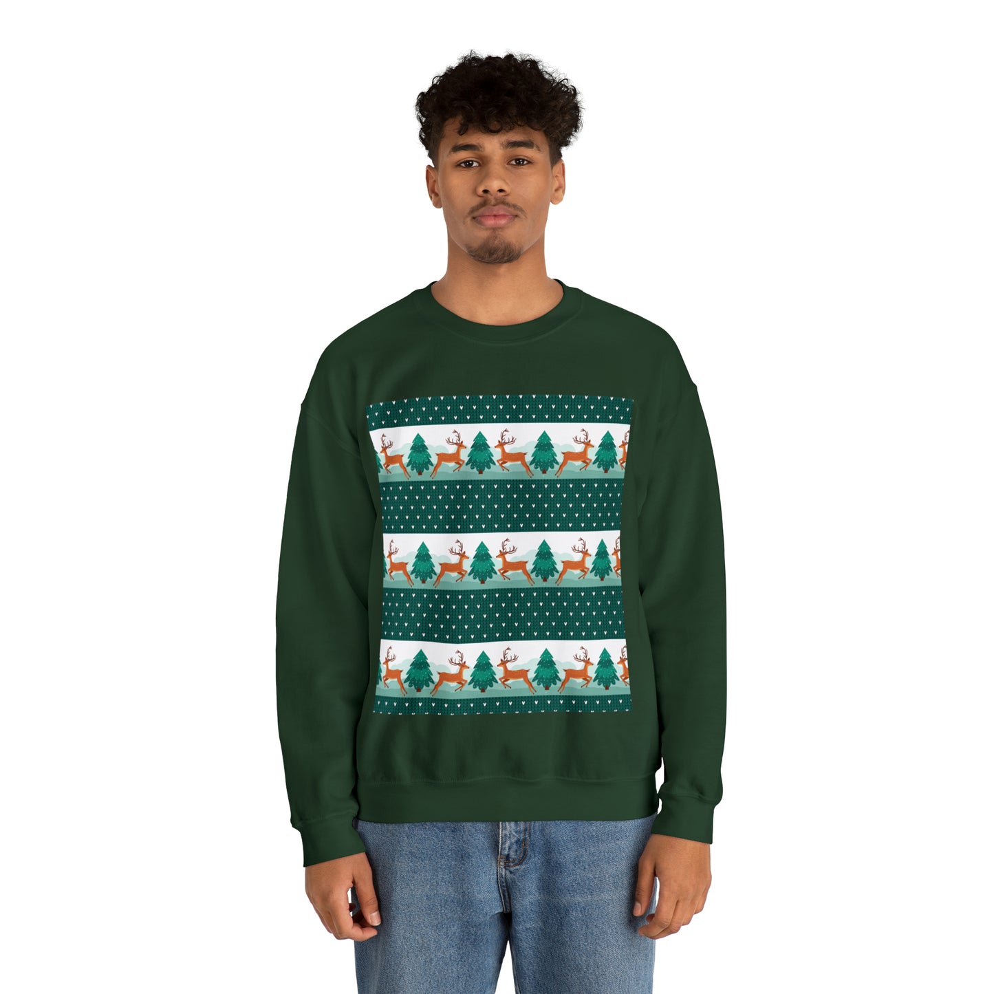 Unisex Heavy Blend™ Crewneck Christmas Ugly Sweatshirt3