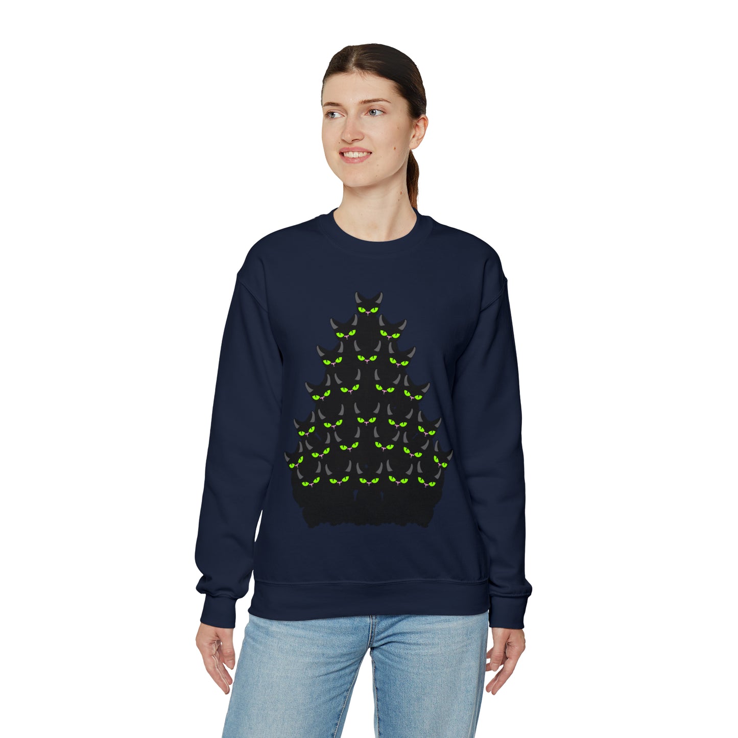 Unisex Heavy Blend™ Crewneck Christmas Ugly Sweatshirt13