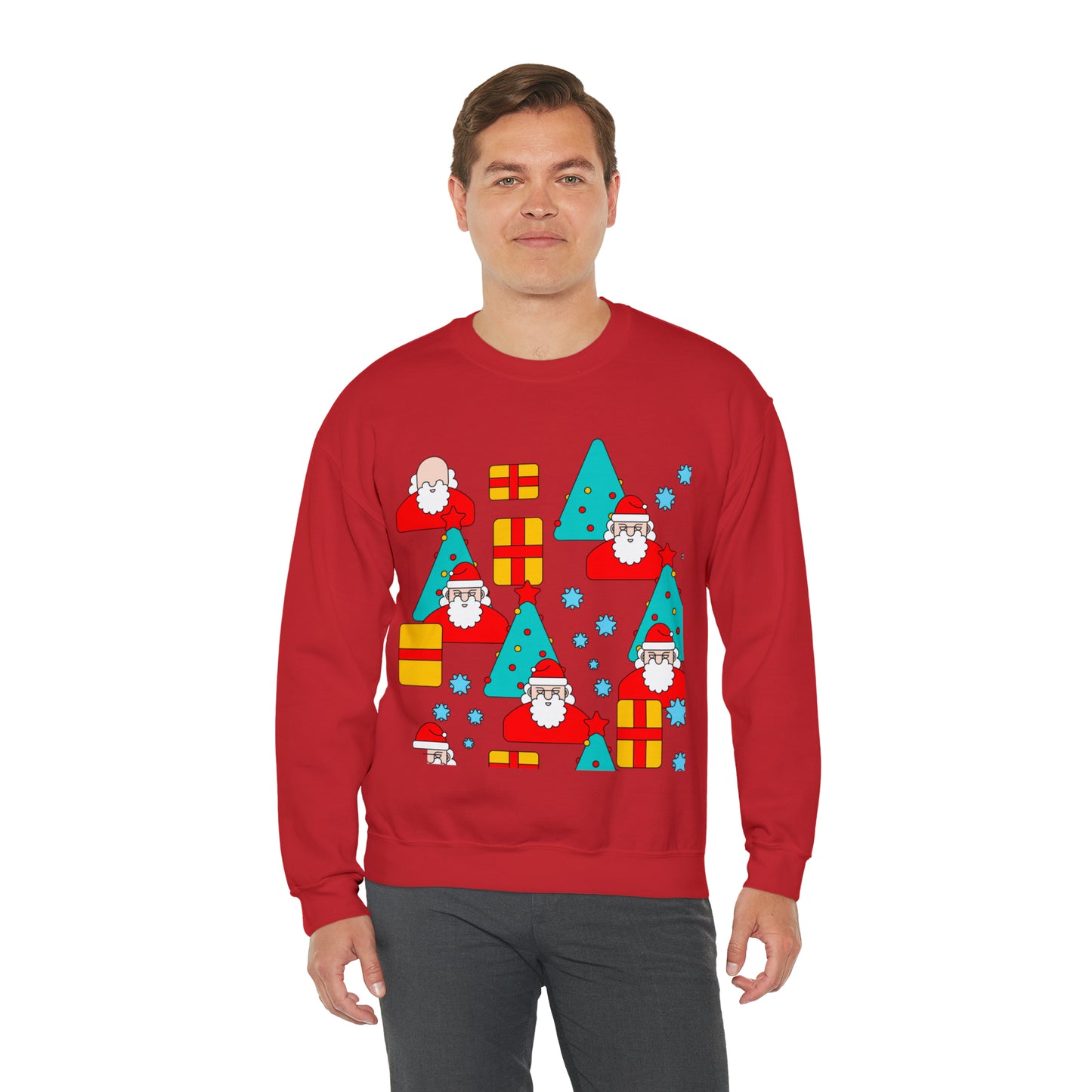 Unisex Heavy Blend™ Crewneck Christmas Ugly Sweatshirt20