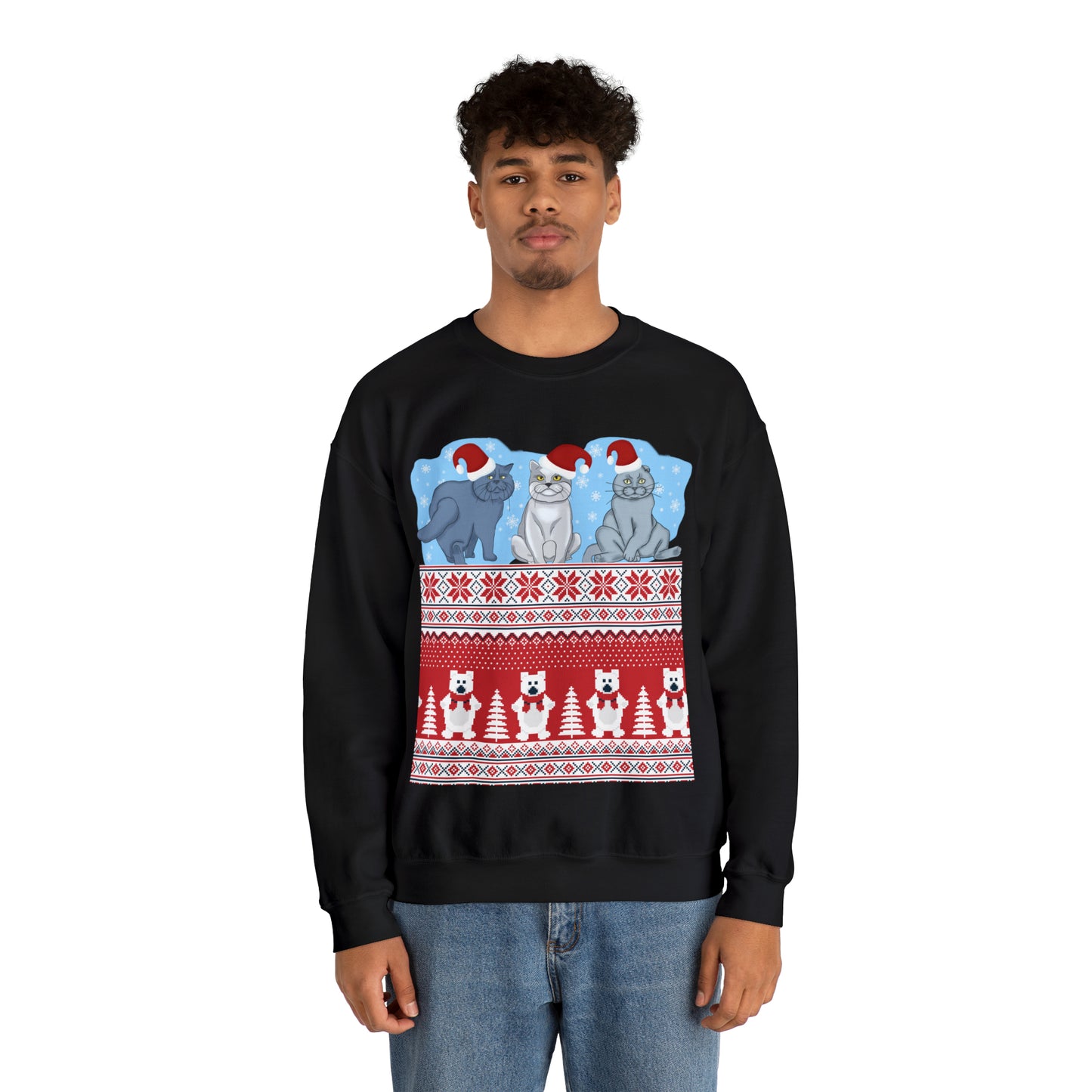 Unisex Heavy Blend™ Crewneck Christmas Ugly Sweatshirt15