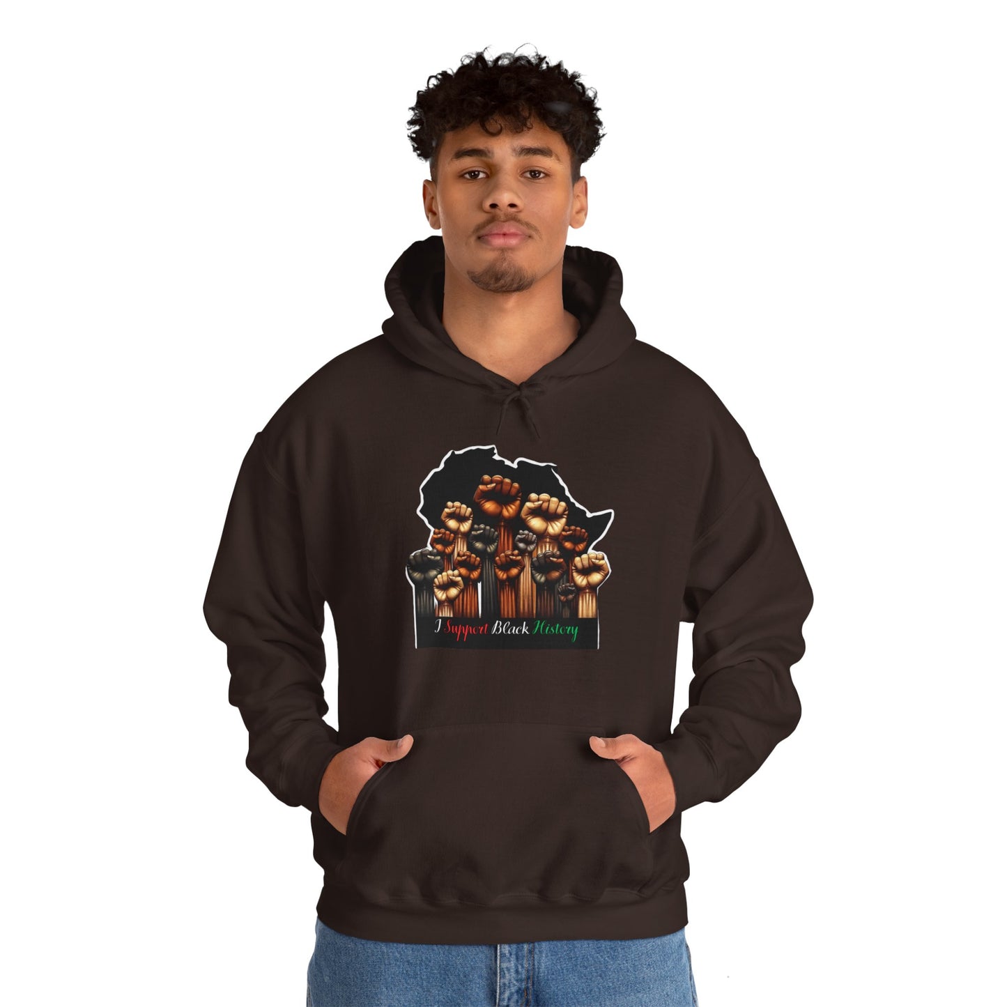 Black History Month I Support Black History Hooded Sweatshirt