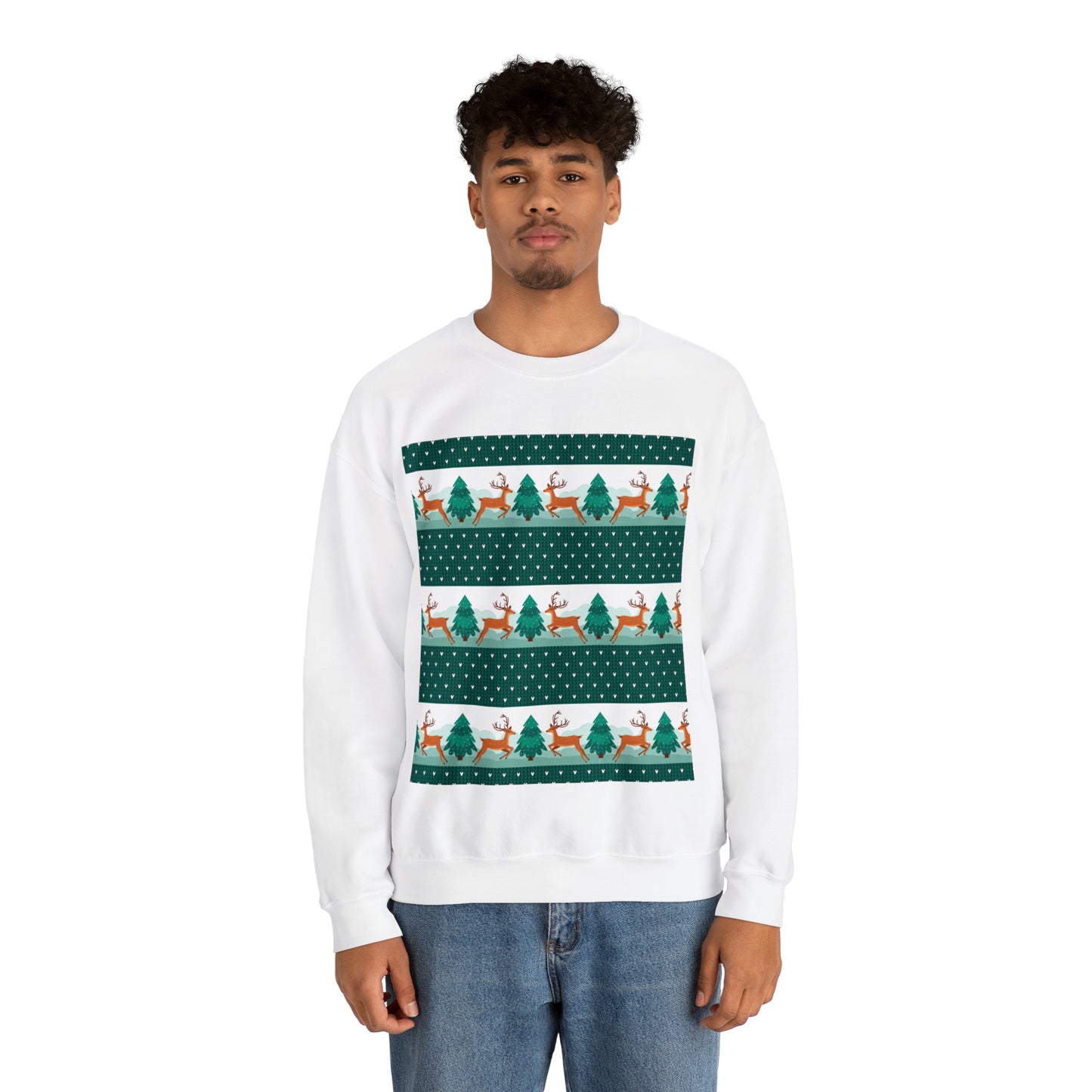 Unisex Heavy Blend™ Crewneck Christmas Ugly Sweatshirt3