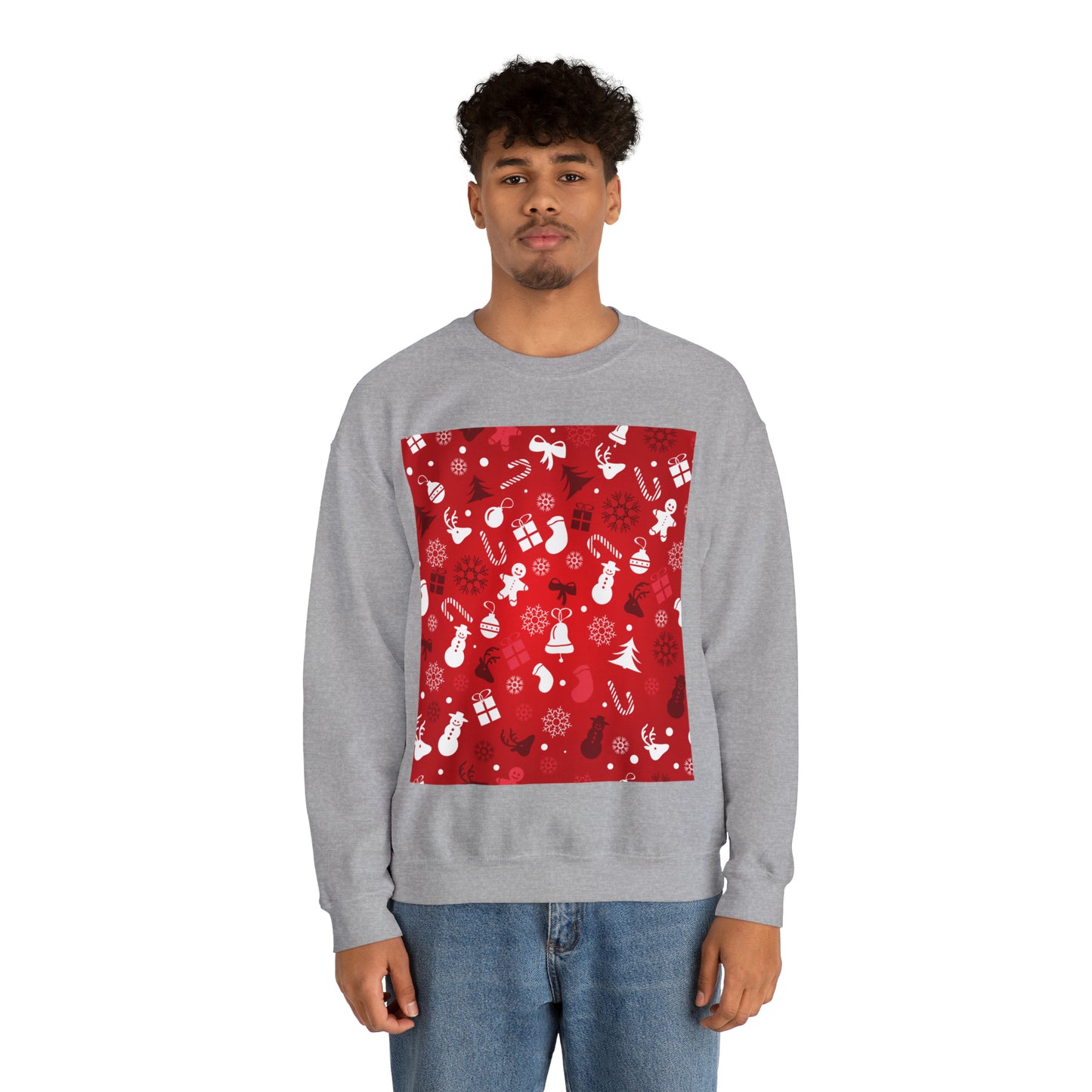 Unisex Heavy Blend™ Crewneck Christmas Ugly Sweatshirt4