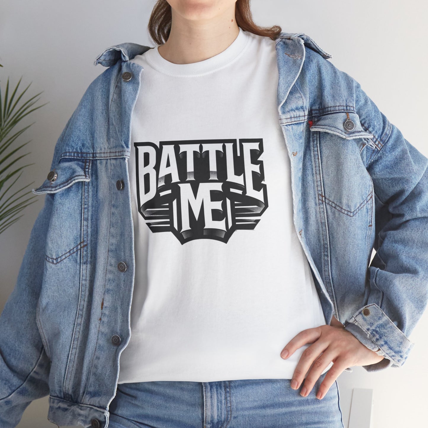 Heavy Cotton Tshirt Unisex for Battle on Live