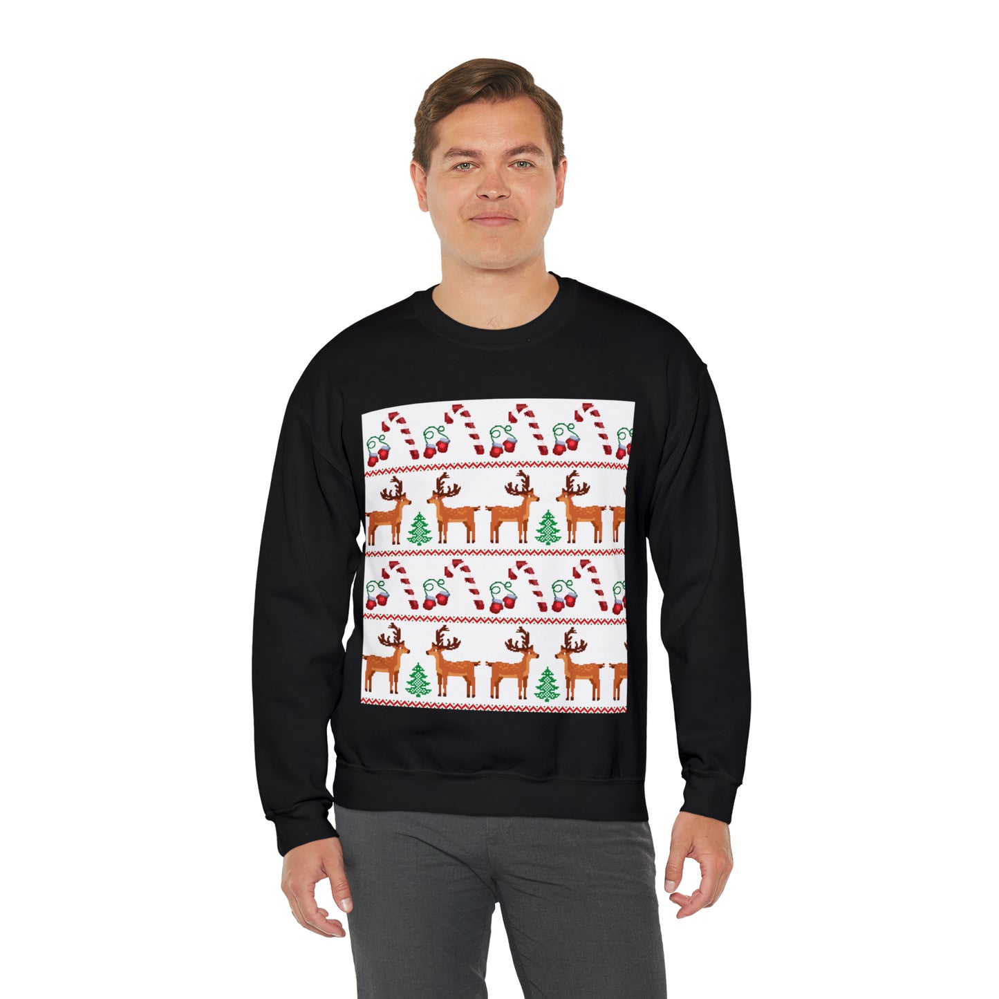 Unisex Heavy Blend™ Crewneck Christmas Ugly Sweatshirt24