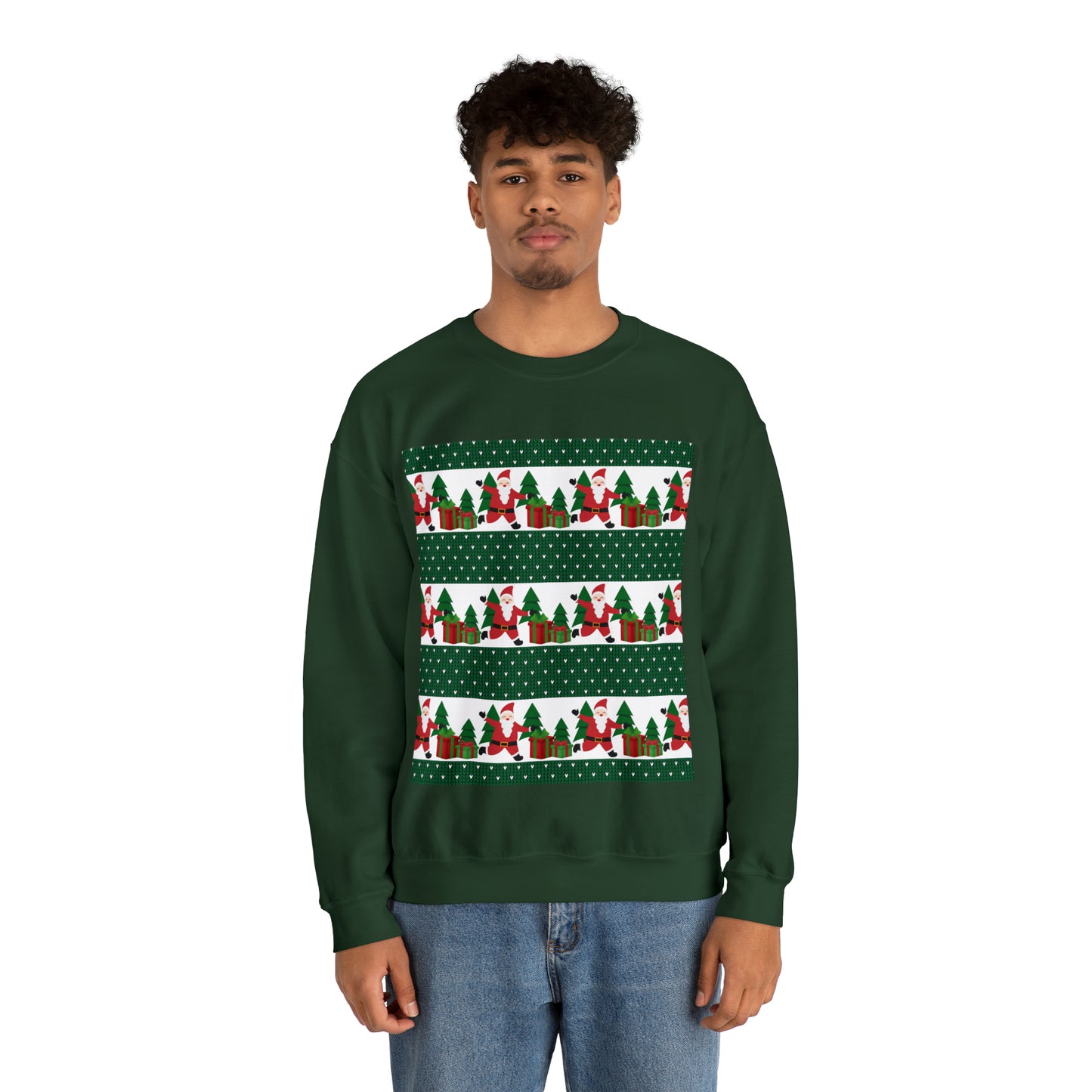 Unisex Heavy Blend™ Crewneck Christmas Ugly Sweatshirt21