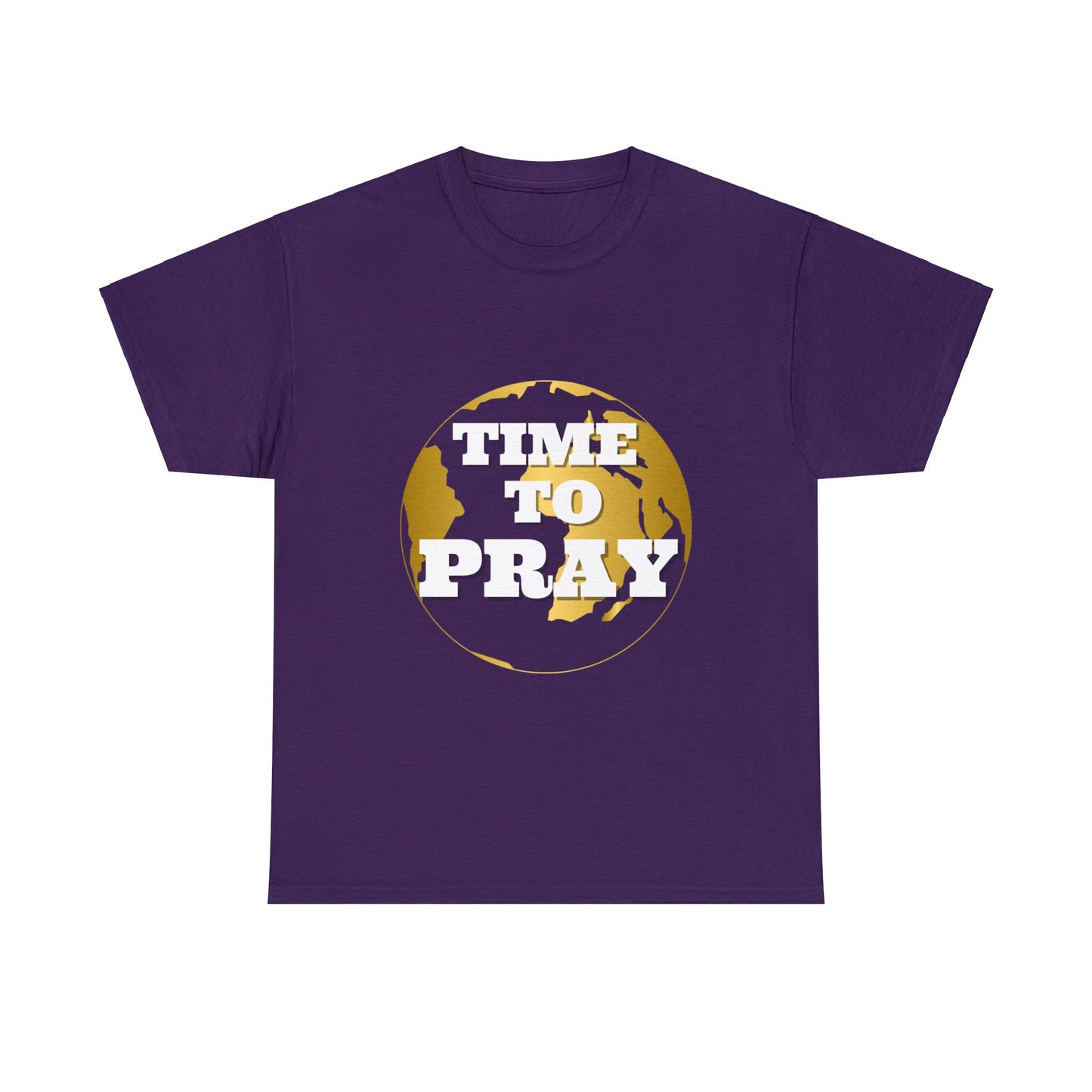 Unisex Heavy Cotton Tee Time to Pray for Peace Short Sleeves Tee