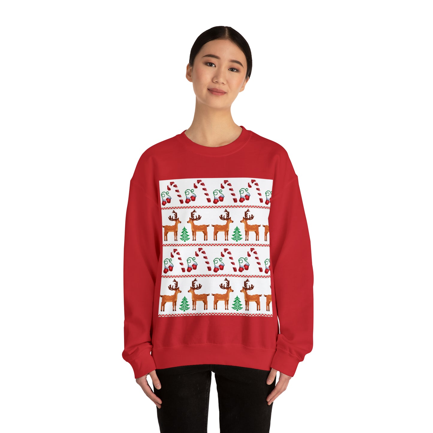 Unisex Heavy Blend™ Crewneck Christmas Ugly Sweatshirt24