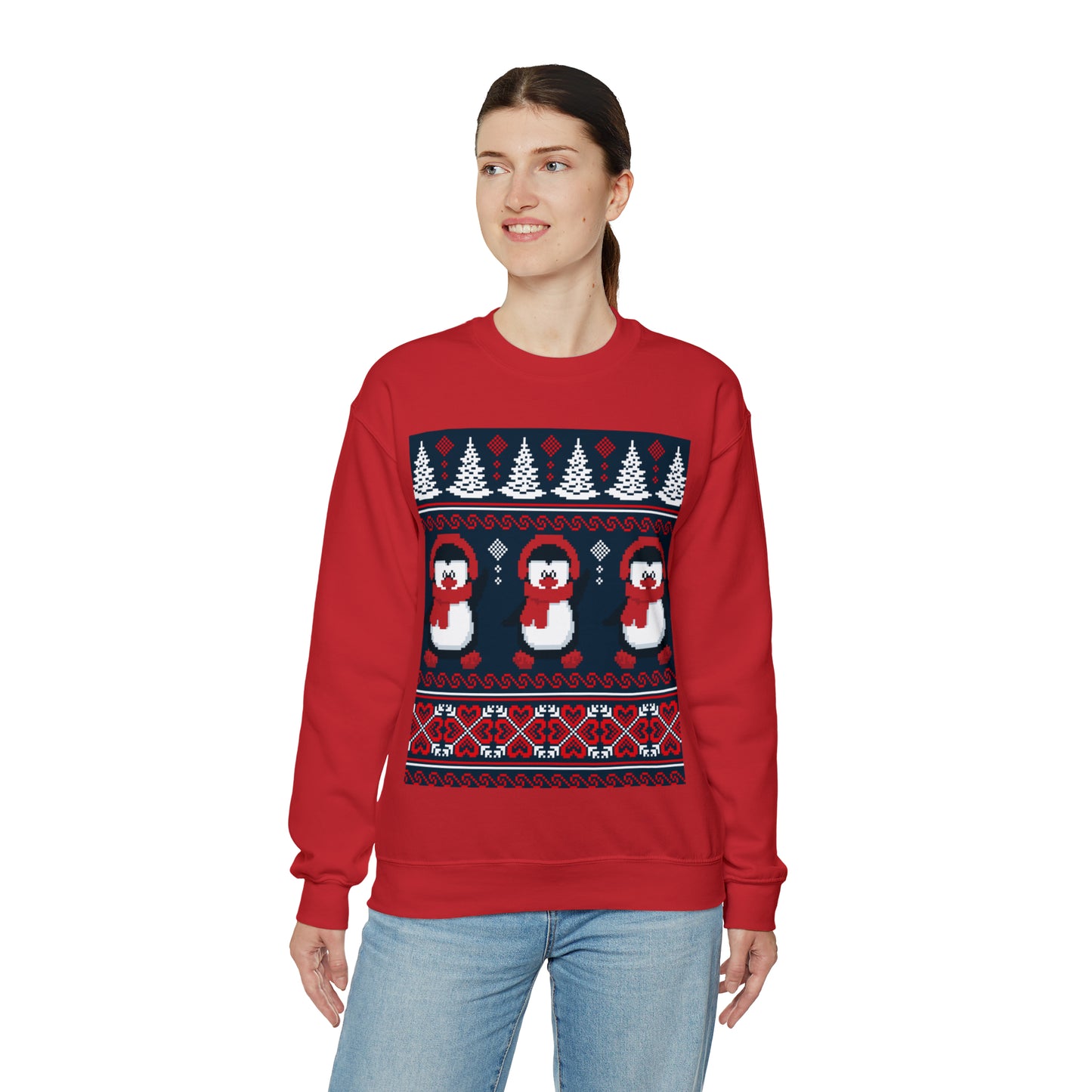 Unisex Heavy Blend™ Crewneck Christmas Ugly Sweatshirt16