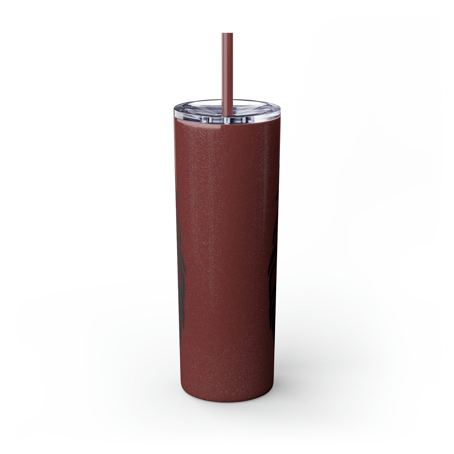 Skinny Tumbler with Straw, 20oz - Lion Face