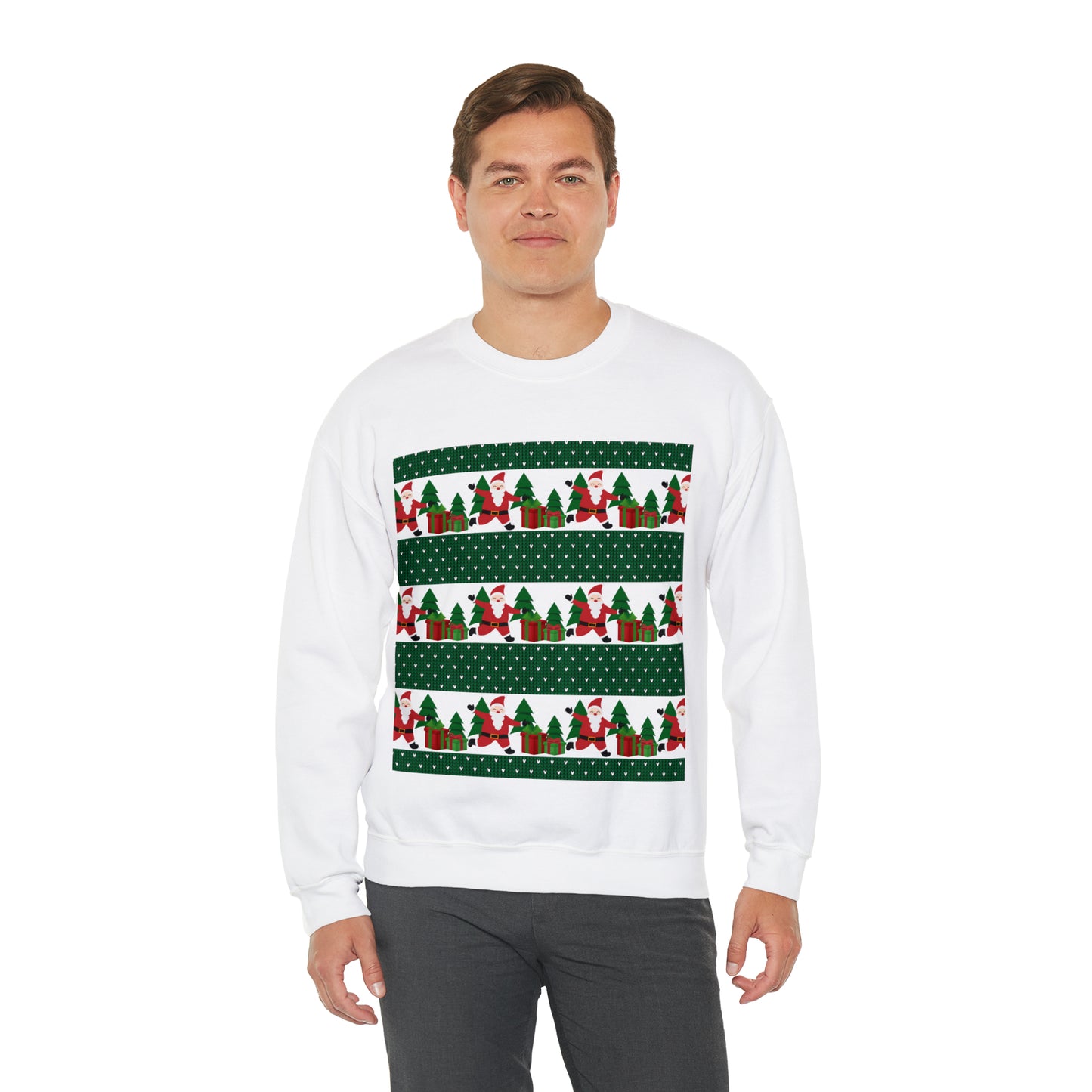 Unisex Heavy Blend™ Crewneck Christmas Ugly Sweatshirt21